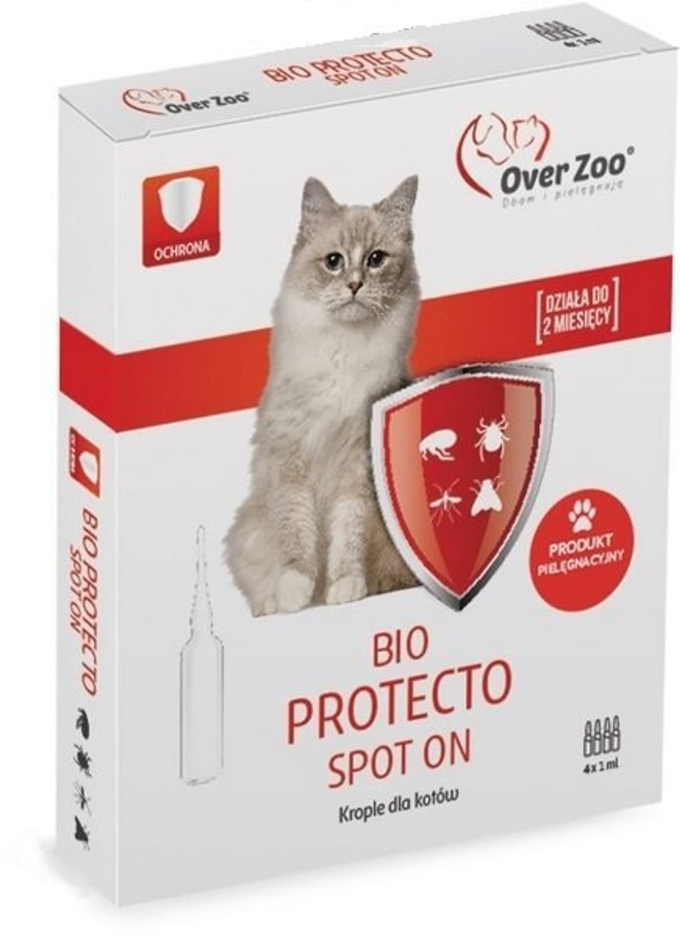 

OVERZOO BIO PROTECTO SPOT ON DLA KOTÓW 4x1 ml - WYCOFANE