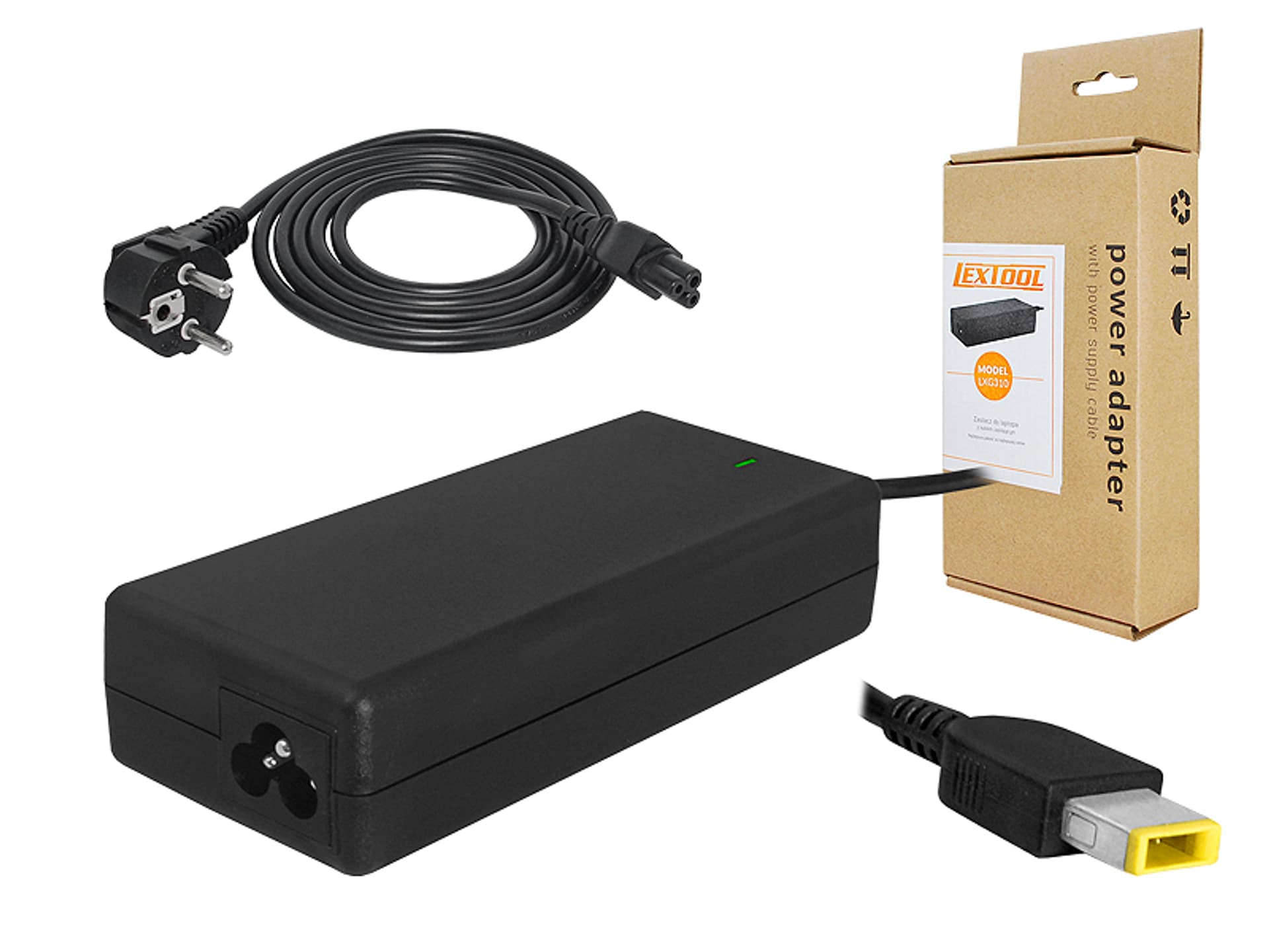 

1 szt. Zasilacz do laptopa LENOVO 20V 65W 3.25A wtyk 4.55x11 square yellow.