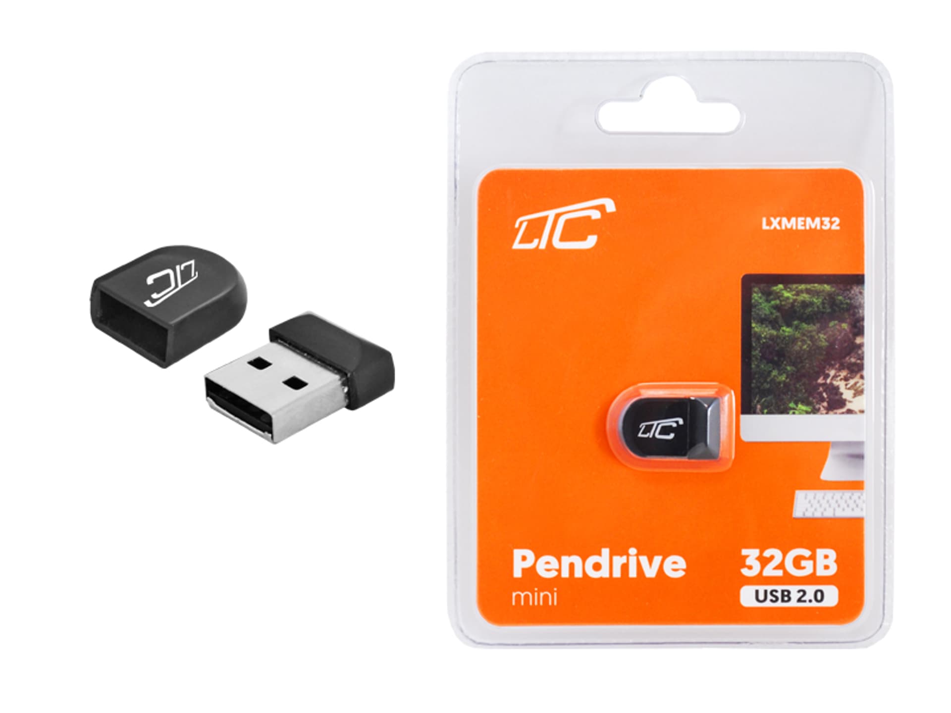 

1 szt. LTC Pendrive MINI 16GB USB2.0, czarny.