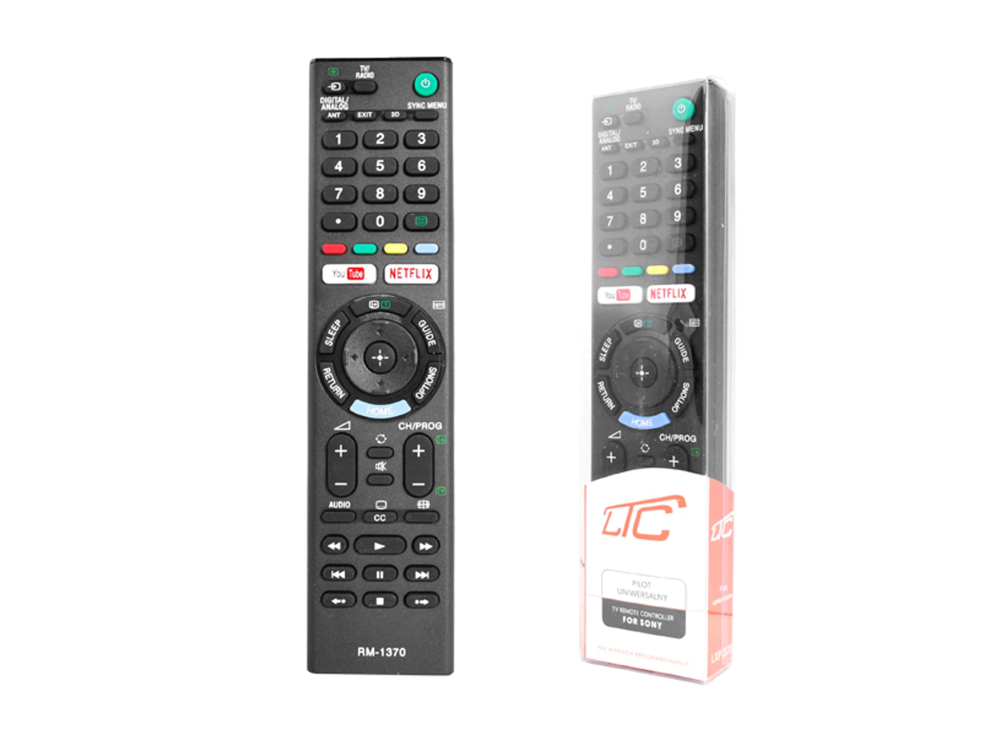 

Pilot do TV LCD/LED SONY RM-L1370 3D NETFLIX YOUTUBE. (1LM)