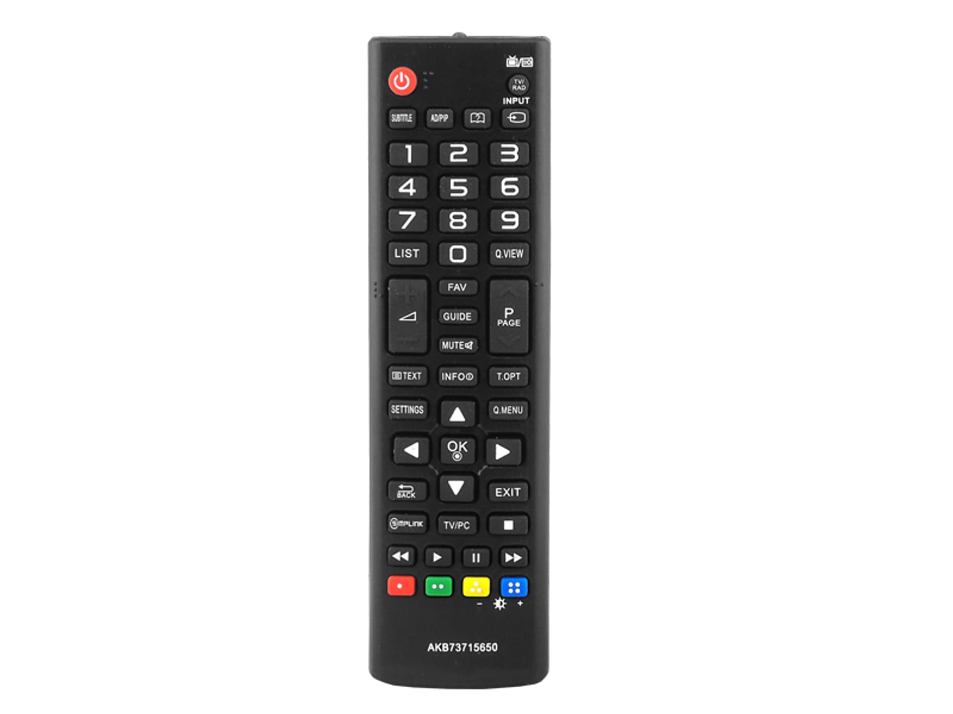 

1 szt. Pilot do LG TV LCD/LED AKB73715650.
