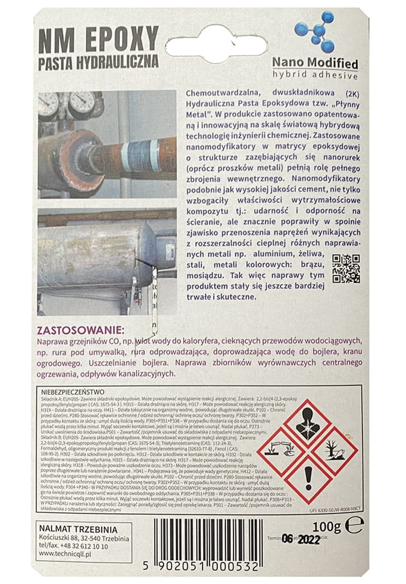 

Pasta hydrauliczna epoksydowa dwuskładnikowa E-532