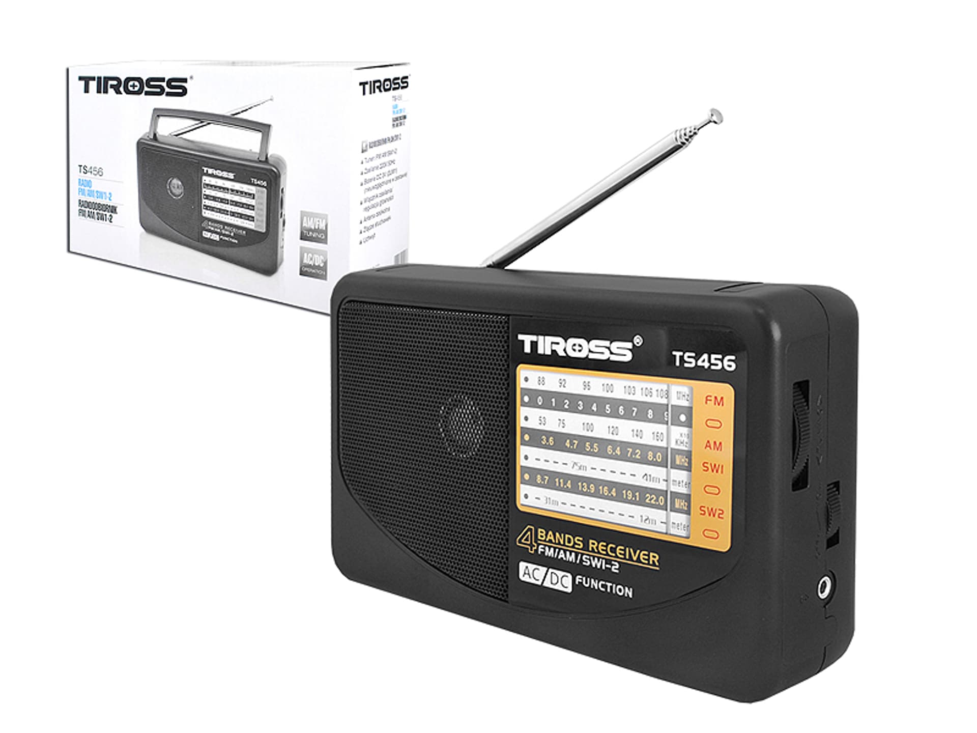 

Radio przenośne AM/FM TS-456. (1LM)