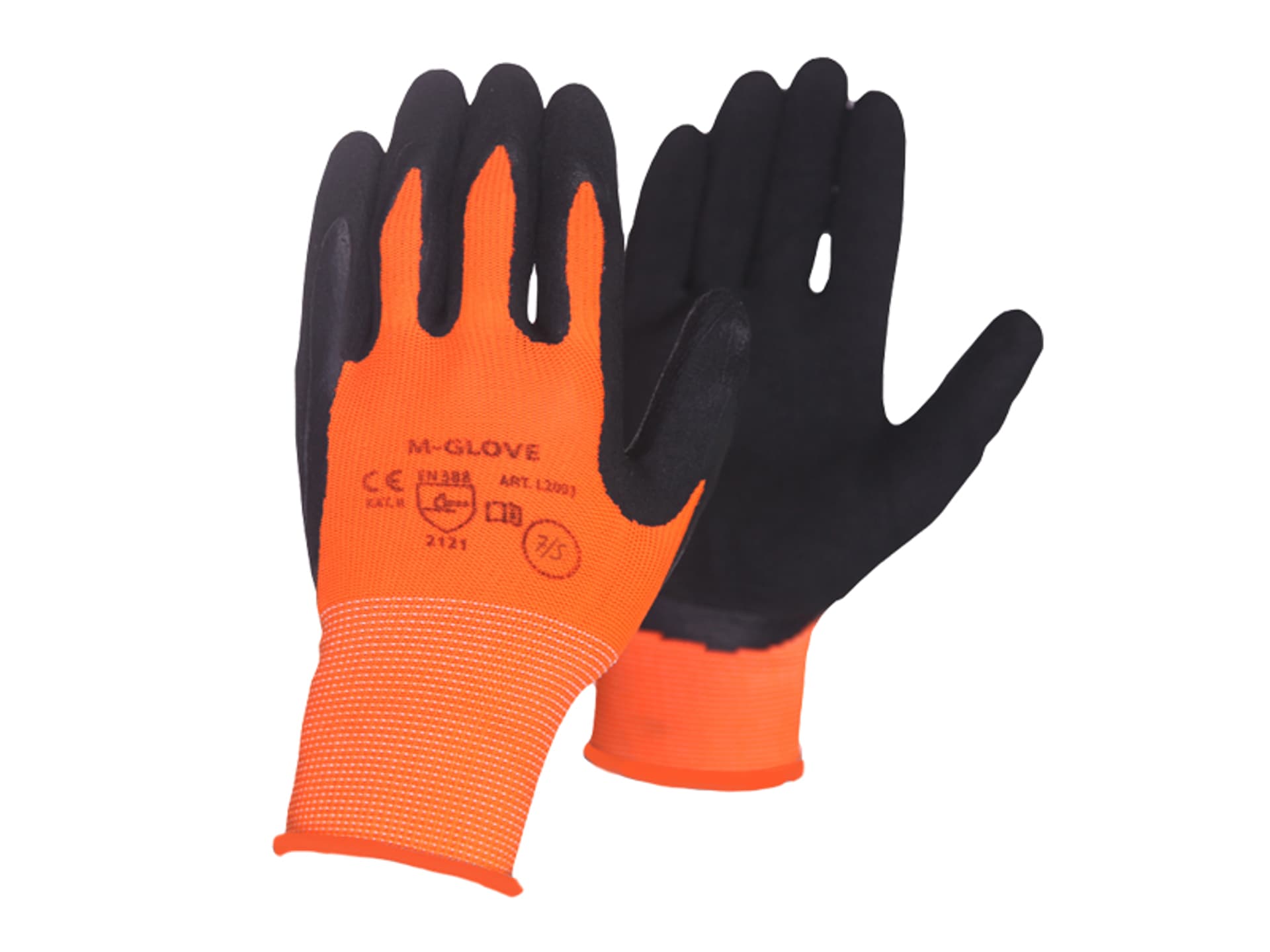 

1 op. Rękawice ochronne 7 LATEX PIANKA ORANGE *12 SUPER L2003 (12par).
