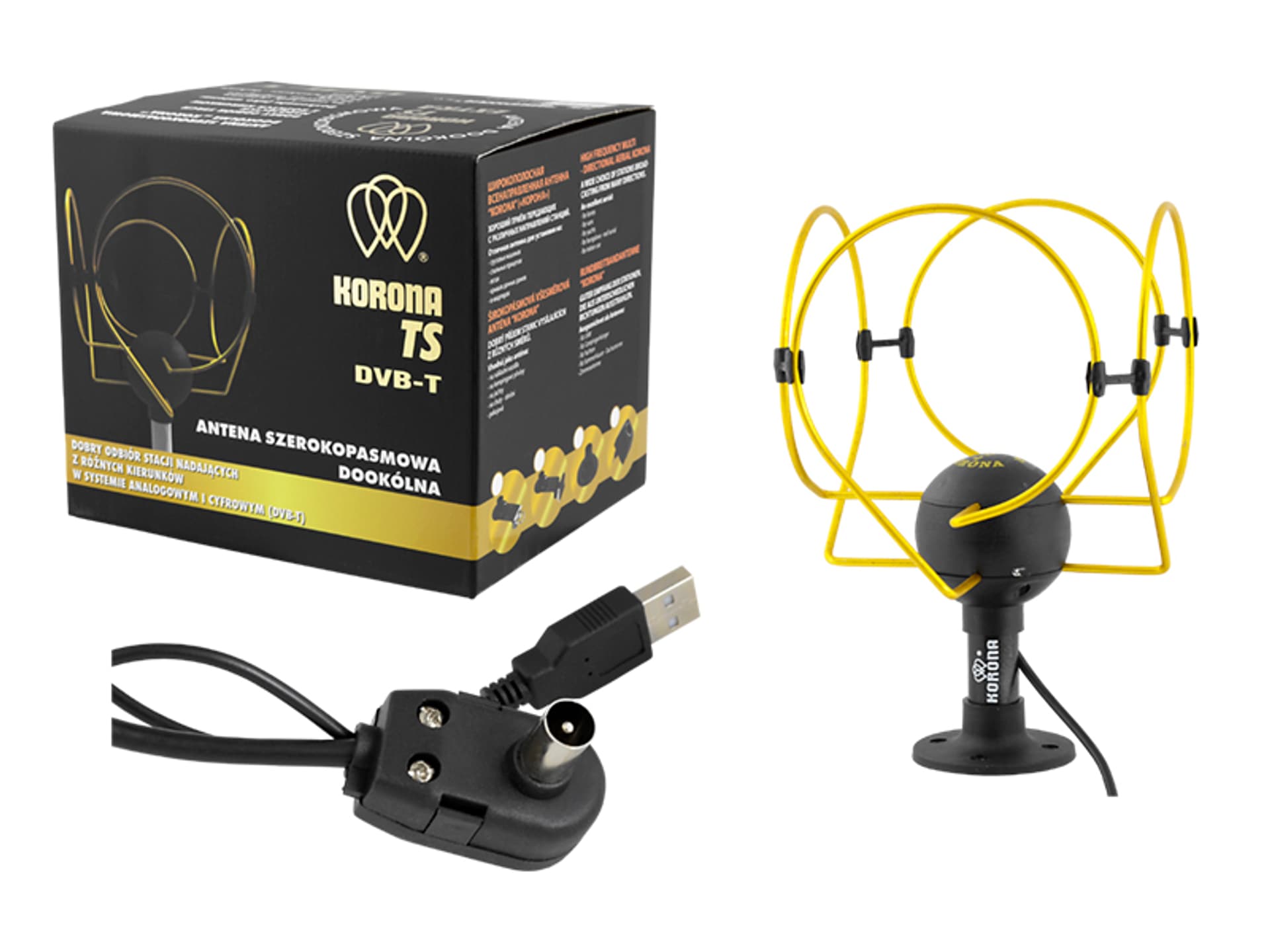 

1 szt. Antena DVB-T KORONA TS EXTRA USB.