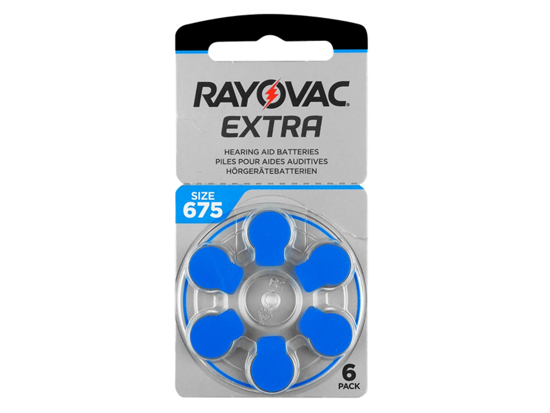 

6 szt. Bateria słuchowa Rayovac Extra 675.