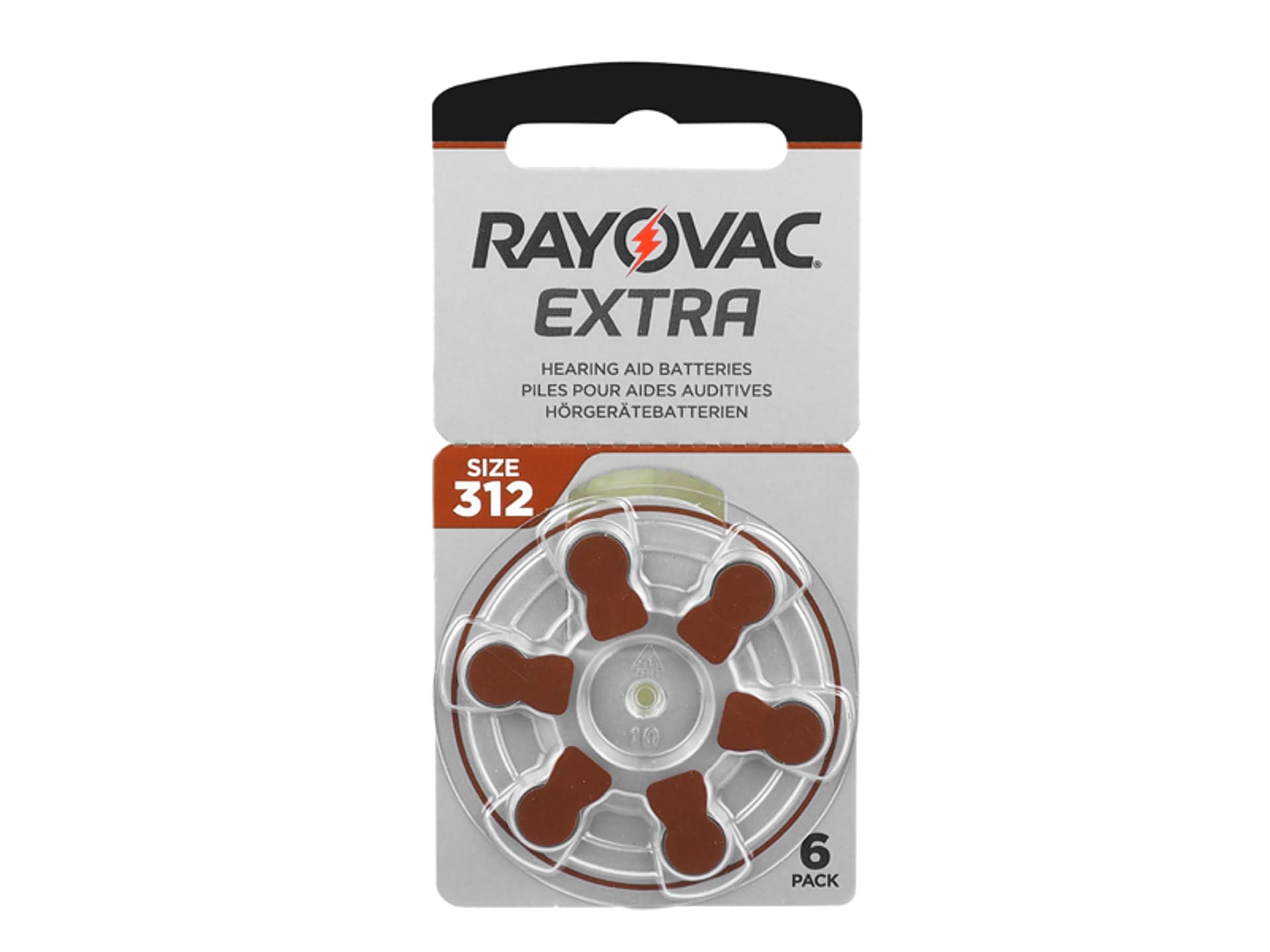 

6 szt. Bateria słuchowa Rayovac Extra 312.