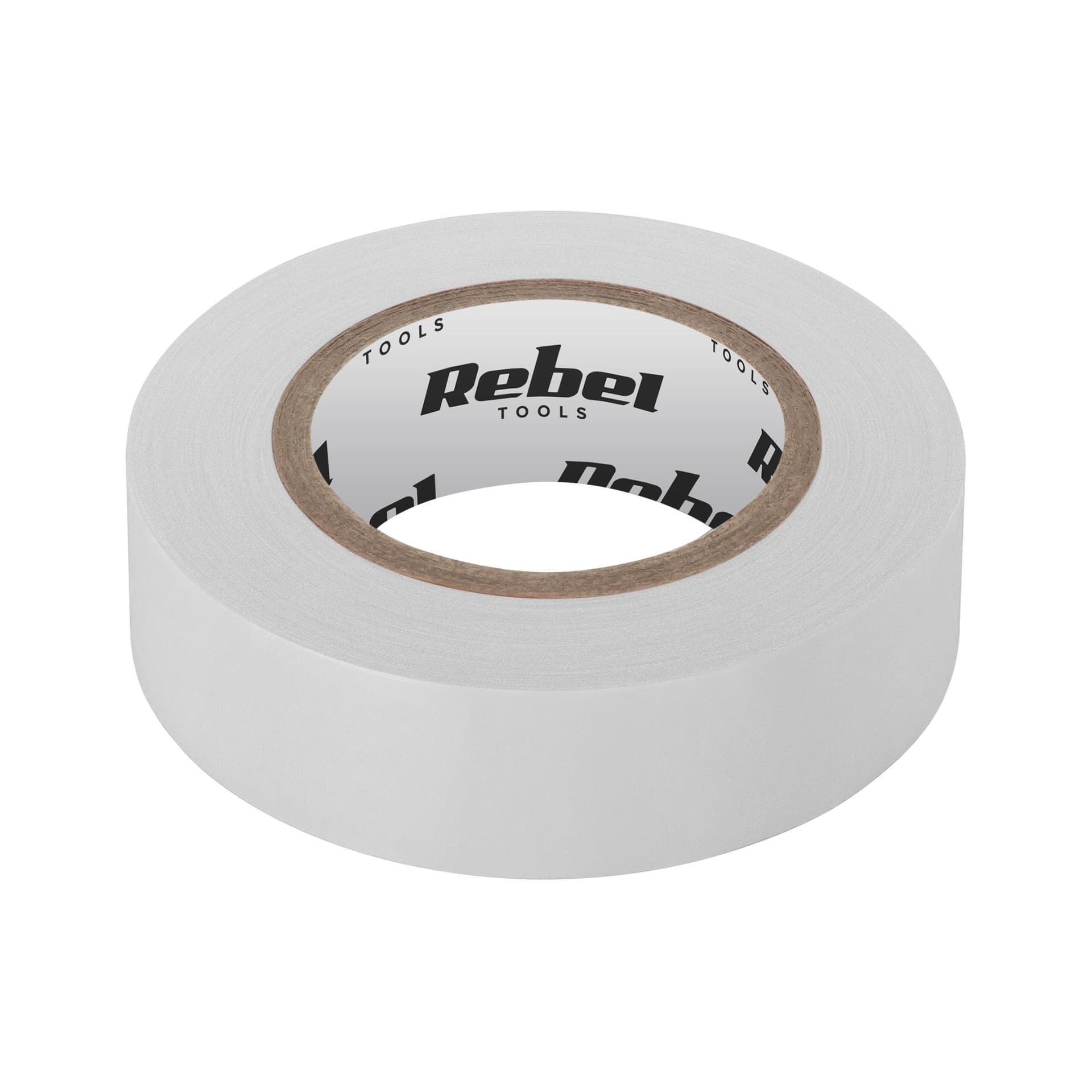 

Taśma izolacyjna klejąca REBEL (0,13 mm x 19 mm x 10 yd) biała, 0.13 mm x 19 mm x 10 yd) biał