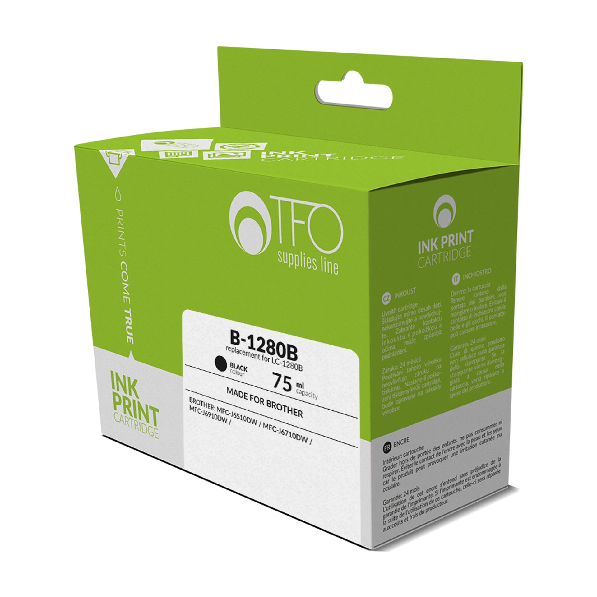 

1 szt. Tusz TFO B-1280B (LC1280B) 75ml.