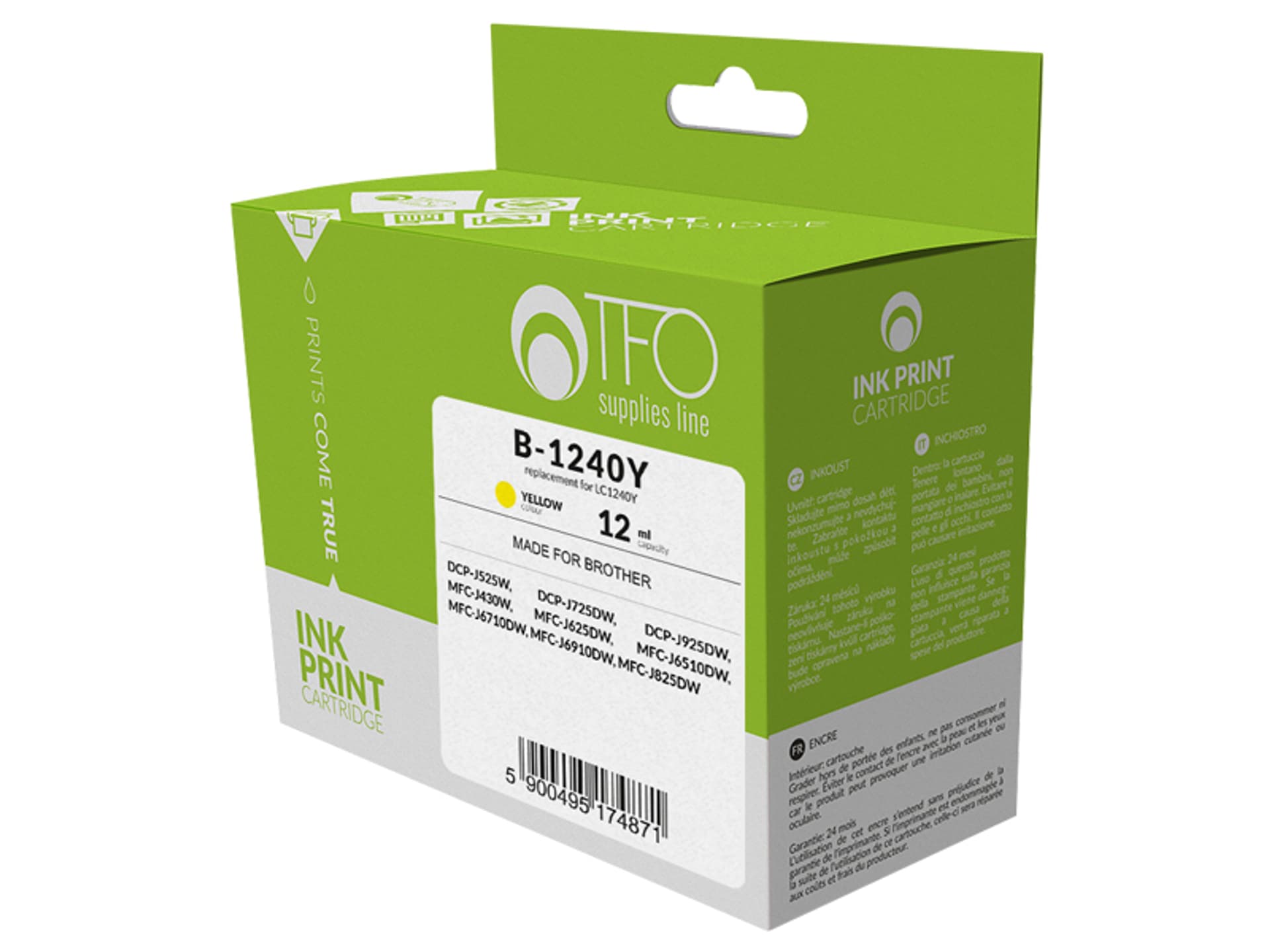 

Tusz TFO B-1240Y (LC1240Y) 12ml. (1LM)