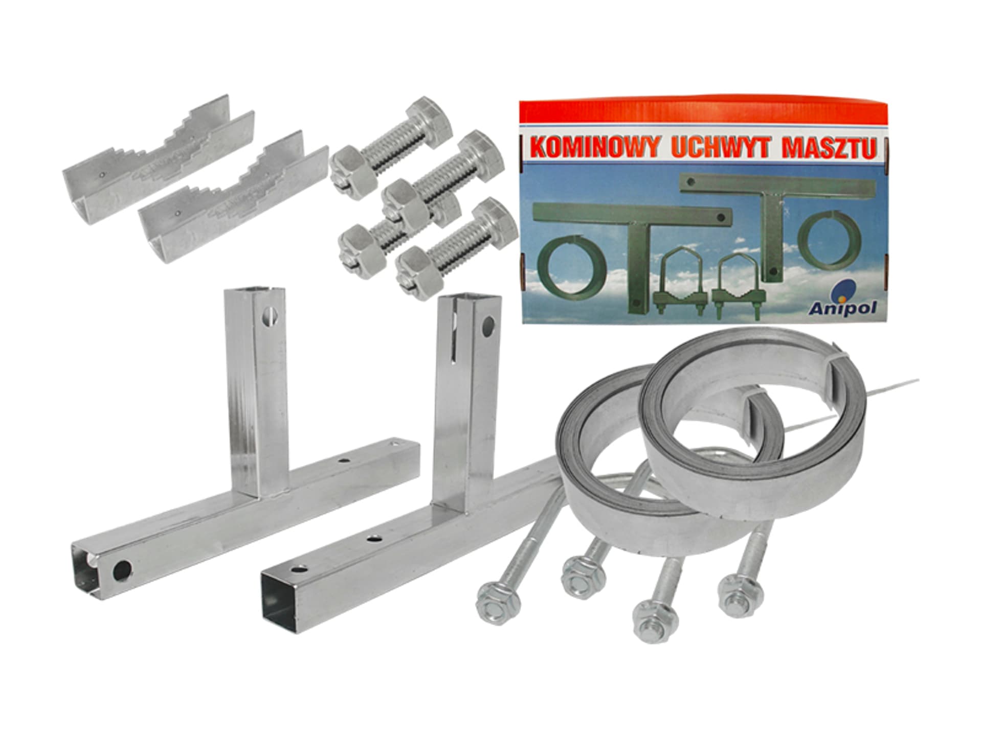 

1 szt. Uchwyt TV/SAT kominowy, obejma, 7m.