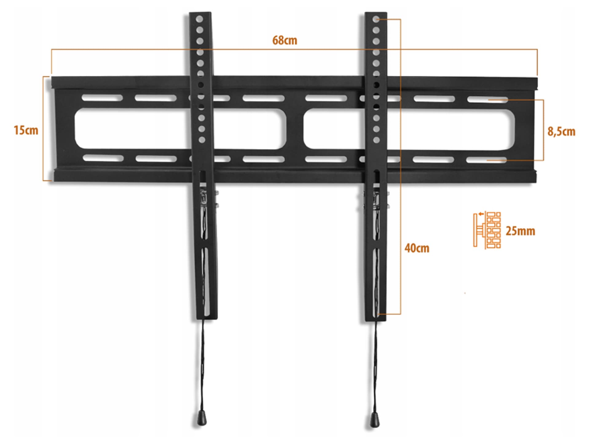 

Uchwyt ścienny do LCD 32-70". (1LM)