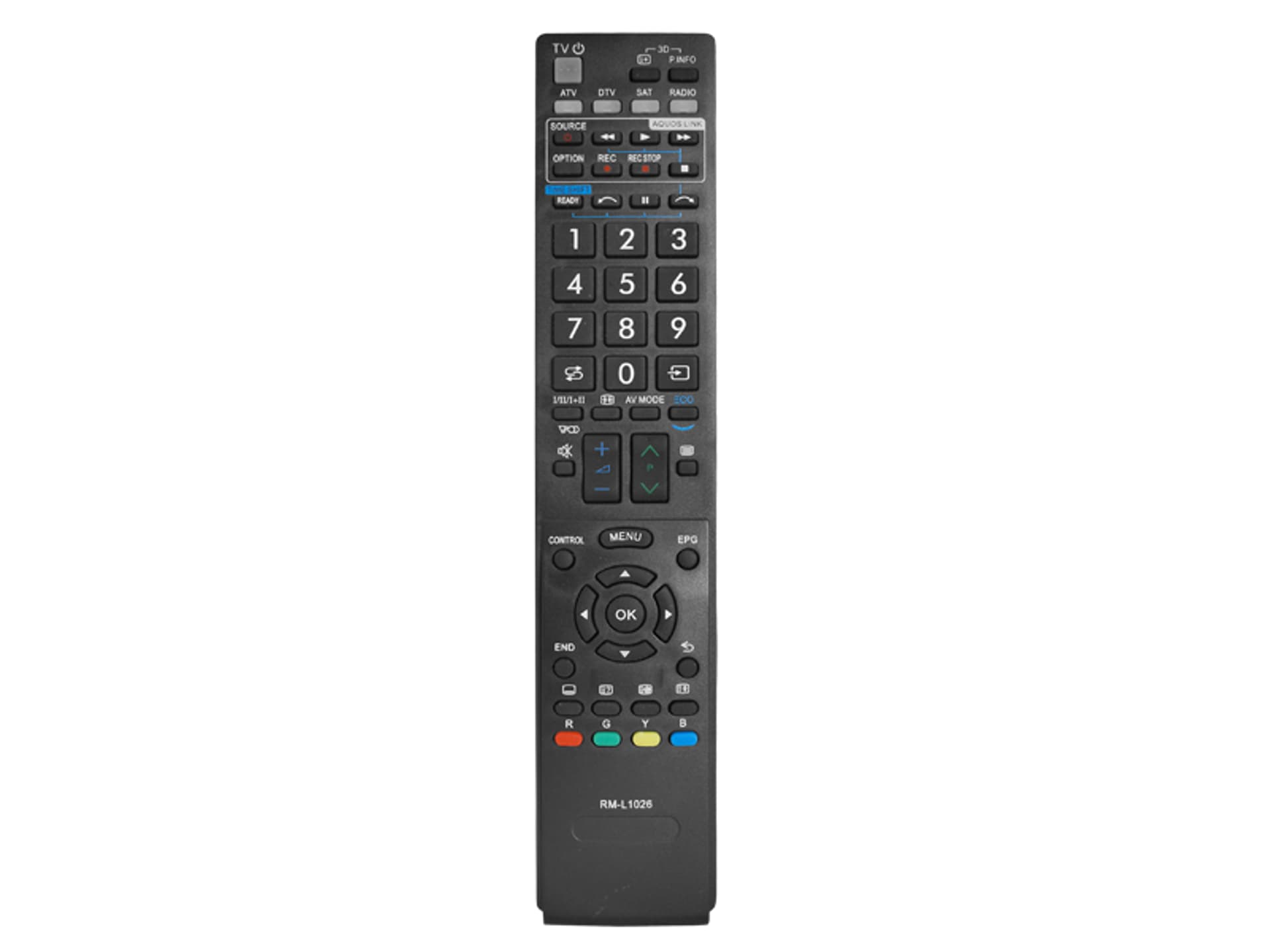

1 szt. Pilot uniwersalny do TV LCD/LED SHARP RM-L1026+ 3D.