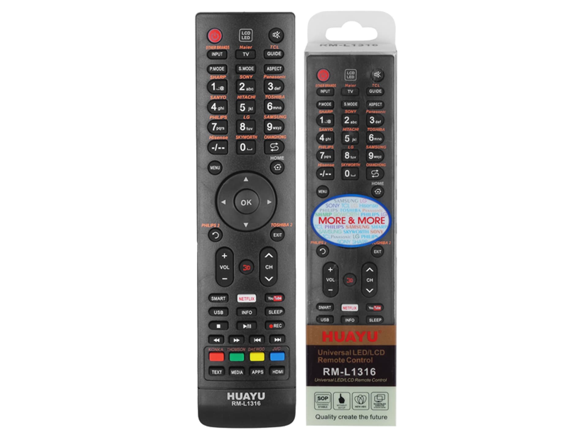 

Pilot uniwersalny TV LCD/LED RM-L1316 Smart, Netflix (LG, Manta, Philips, Panasonic, Sony itp.). (1LM)