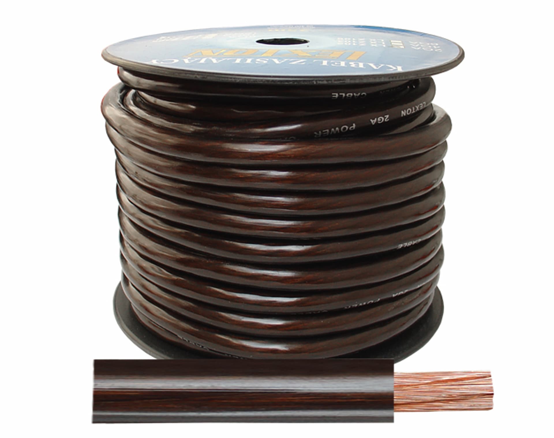 

25 m PR Kabel zasilający LEXTON 2GA/12mm CCA czarny.