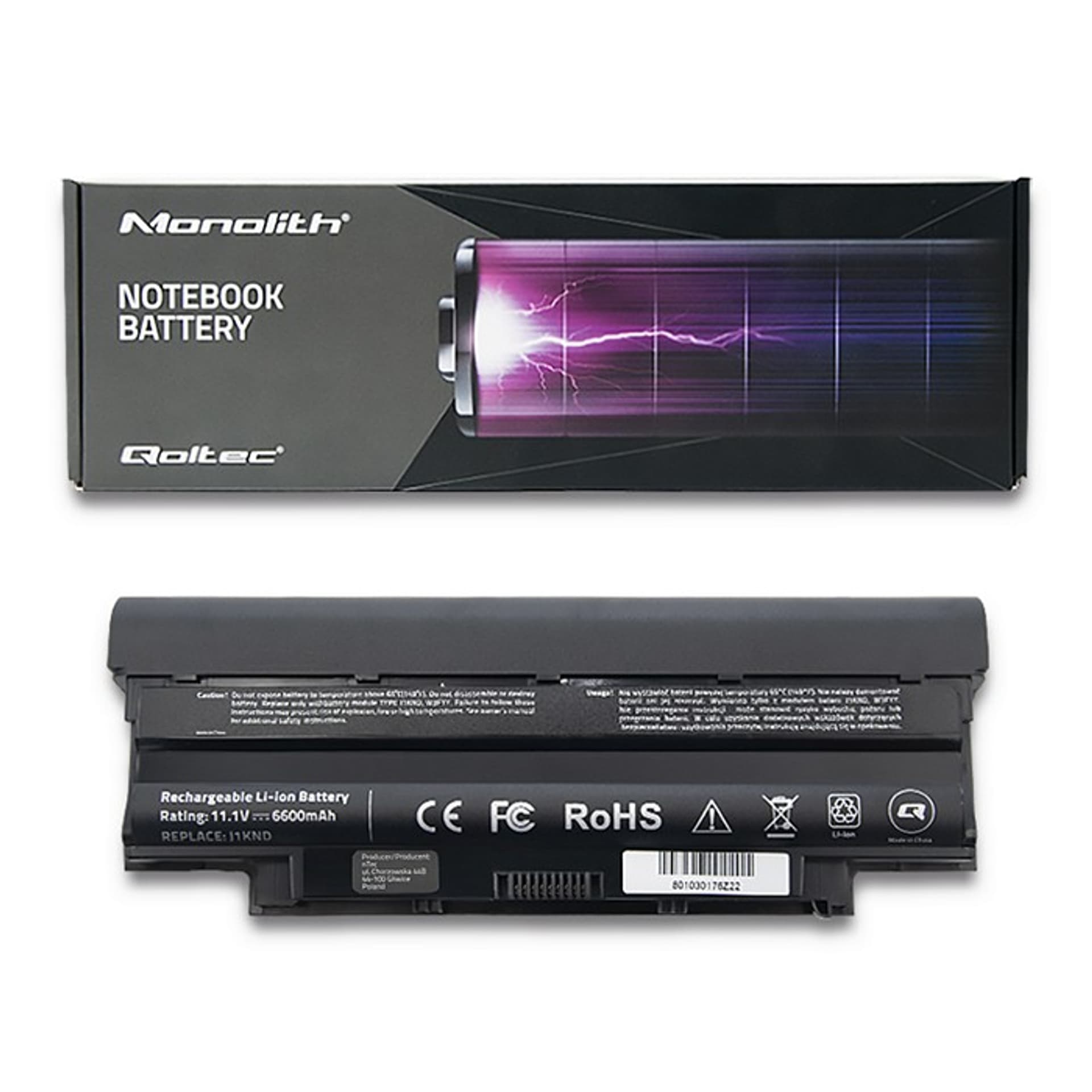 

Qoltec Bateria do Dell N4010 | 14R | 6600mAh | 10.8-11.1V (0NC)