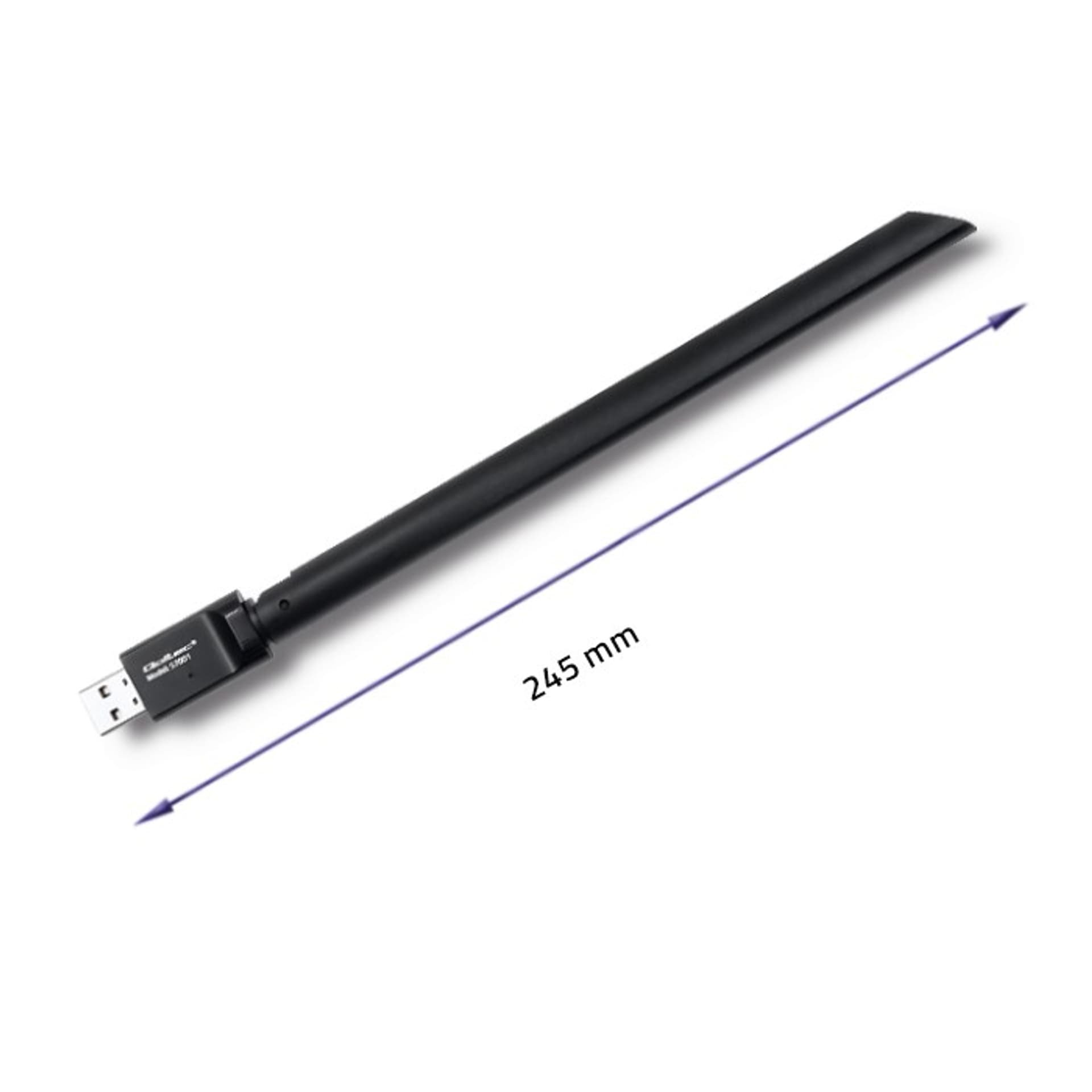 

Qoltec Bezprzewodowy adapter Wi-Fi USB z anteną | standard N (0NC)
