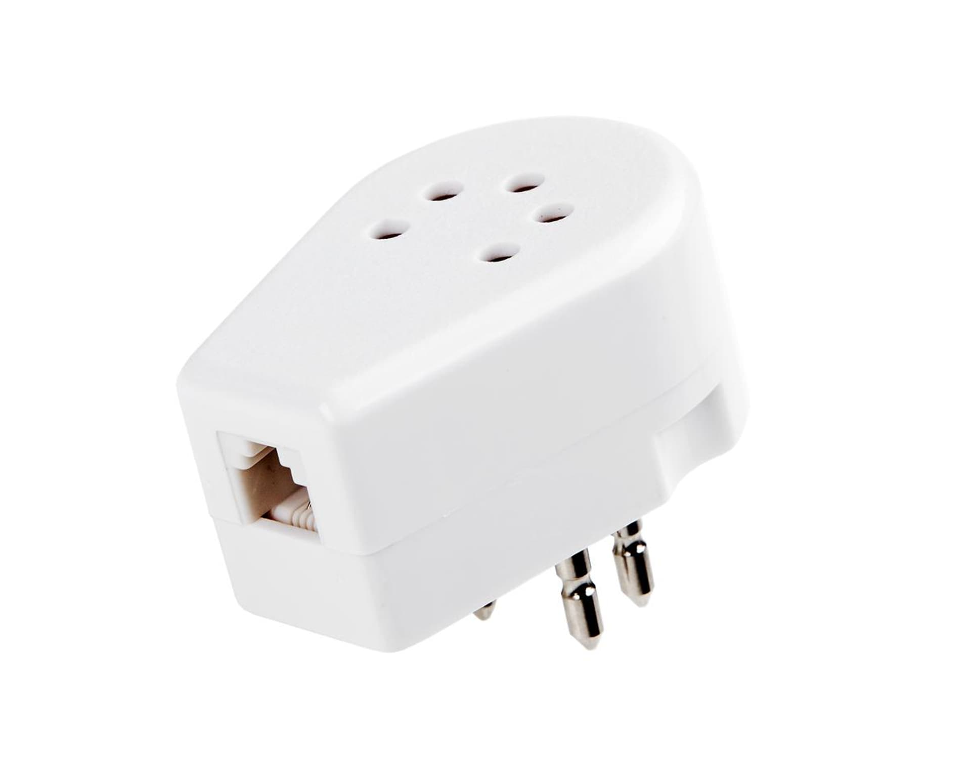 

Adapter wtyku telefonicznego Belgijskiego - biały