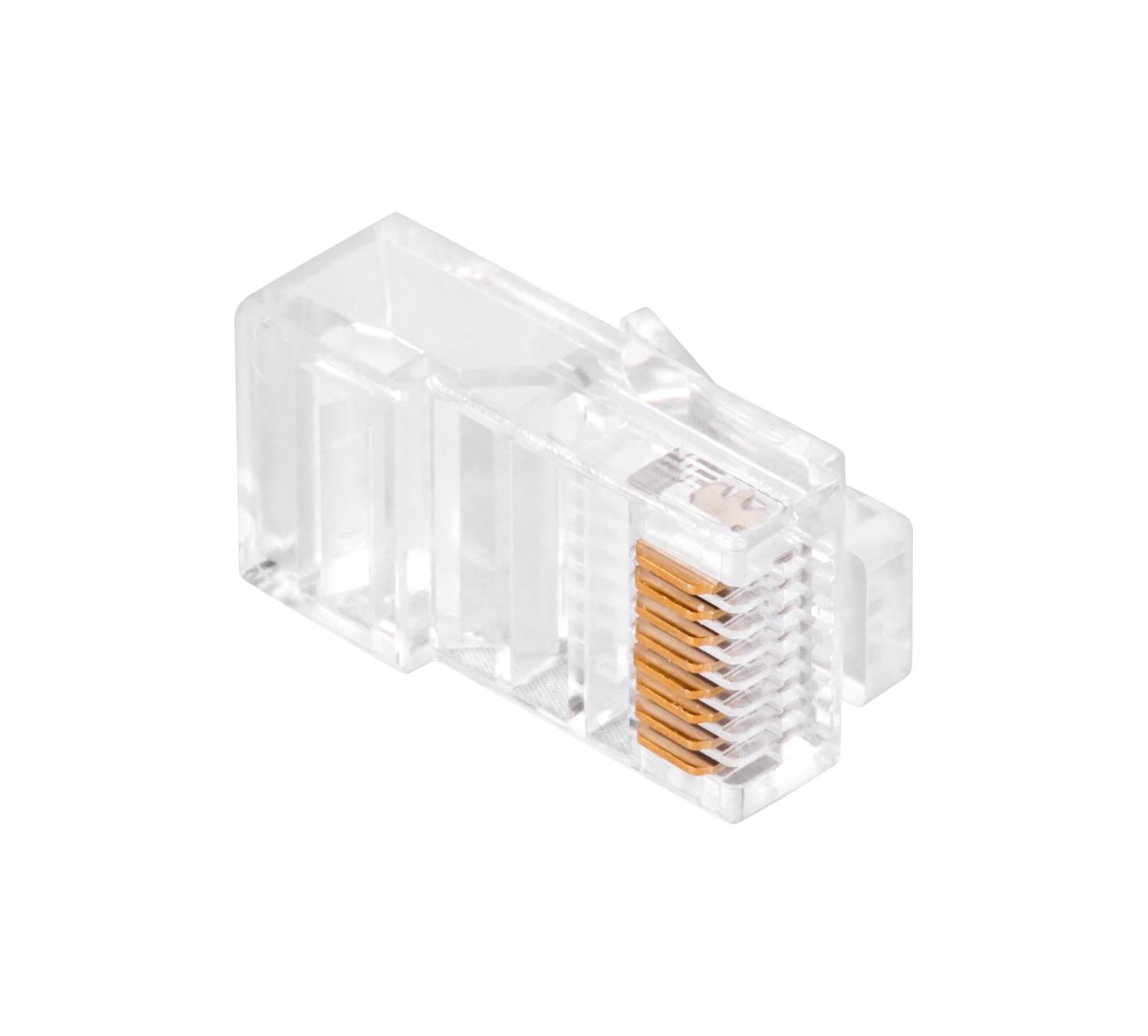

Wtyk telefon. RJ45 8P 8C(drut)przelotowy CAT.5E, Drut)przelotowy cat.5