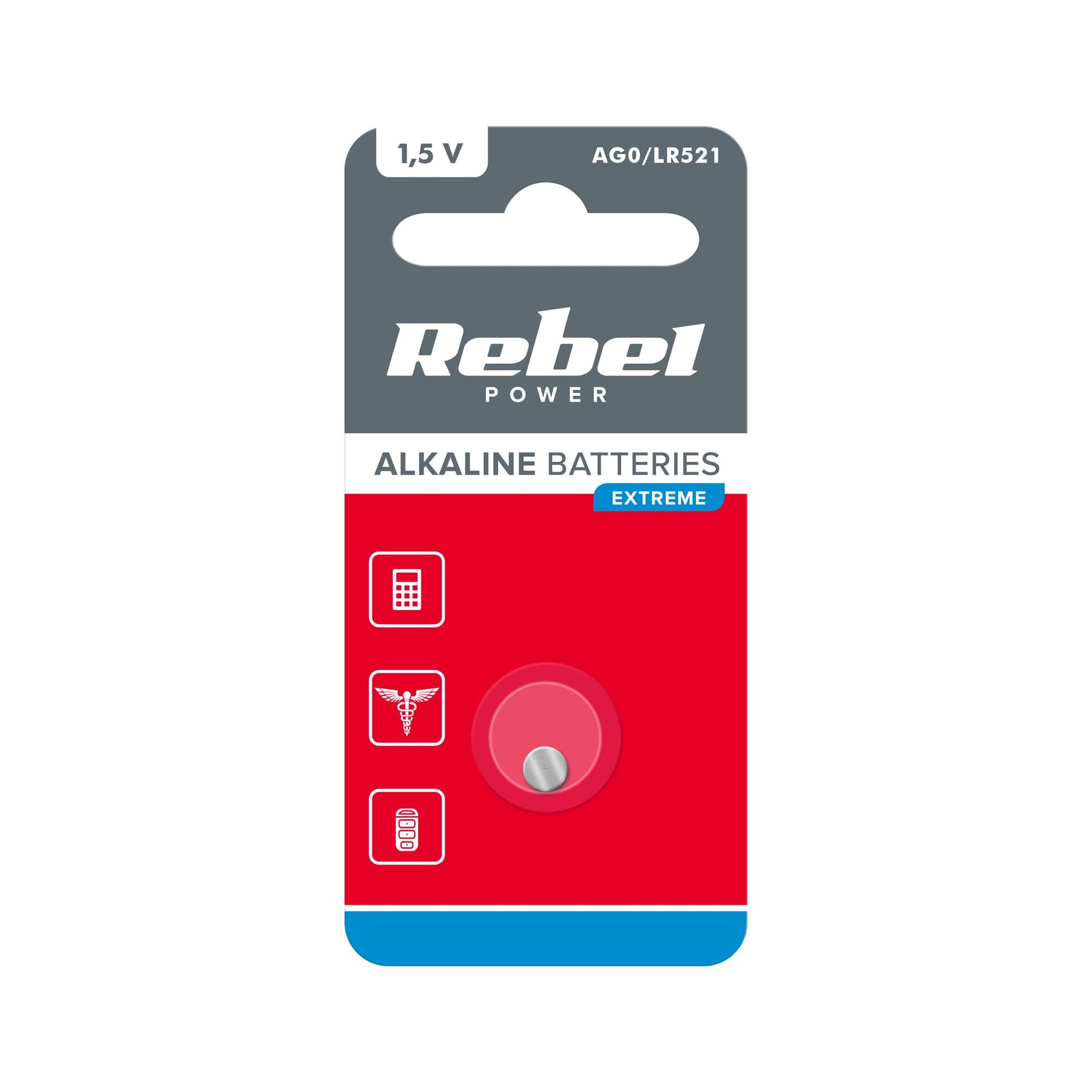 

Bateria REBEL EXTREME AG0 1szt/blist.