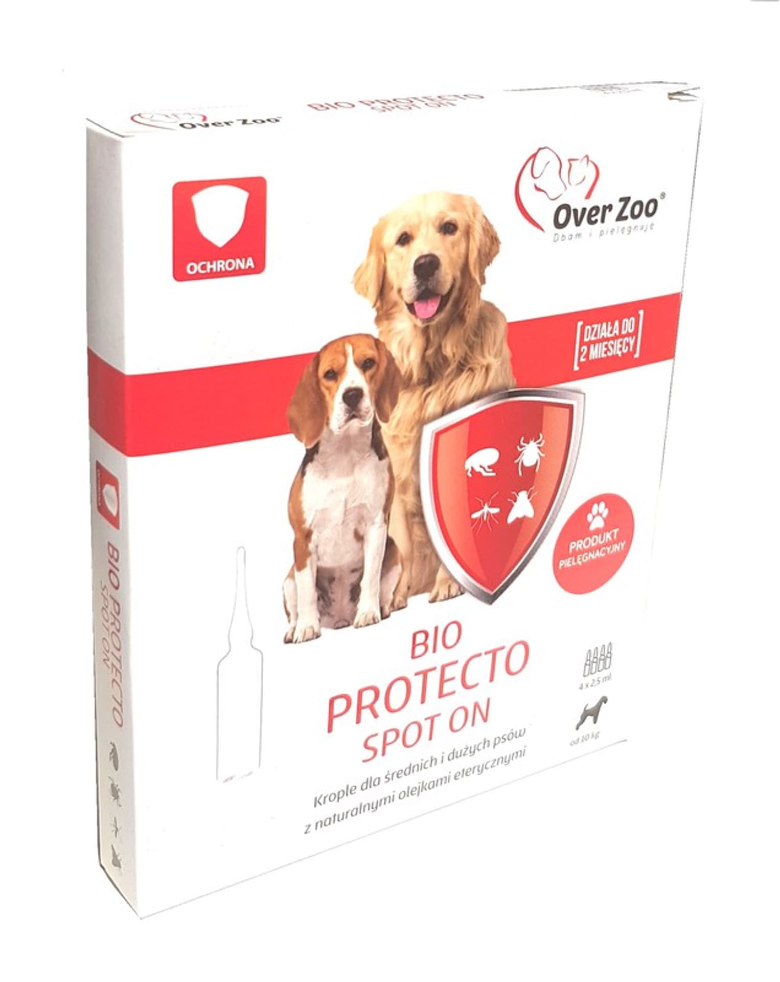 

OVERZOO BIO PROTECTO SPOT ON DLA PRÓW ŚREDNICH I DUŻYCH 4x2,5 ml