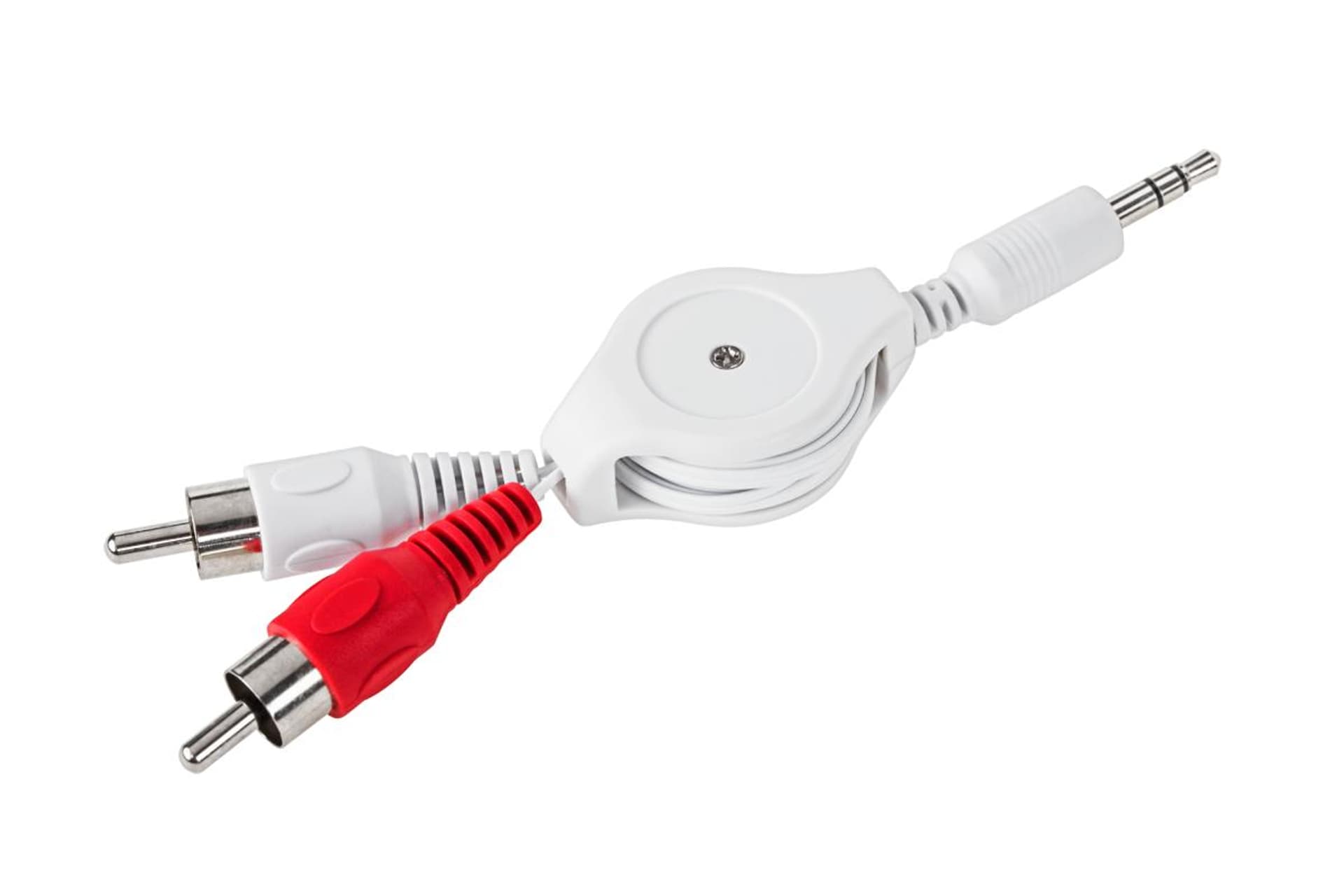 

Kabel Jack 3,5 - 2 RCA zwijany 0,8m