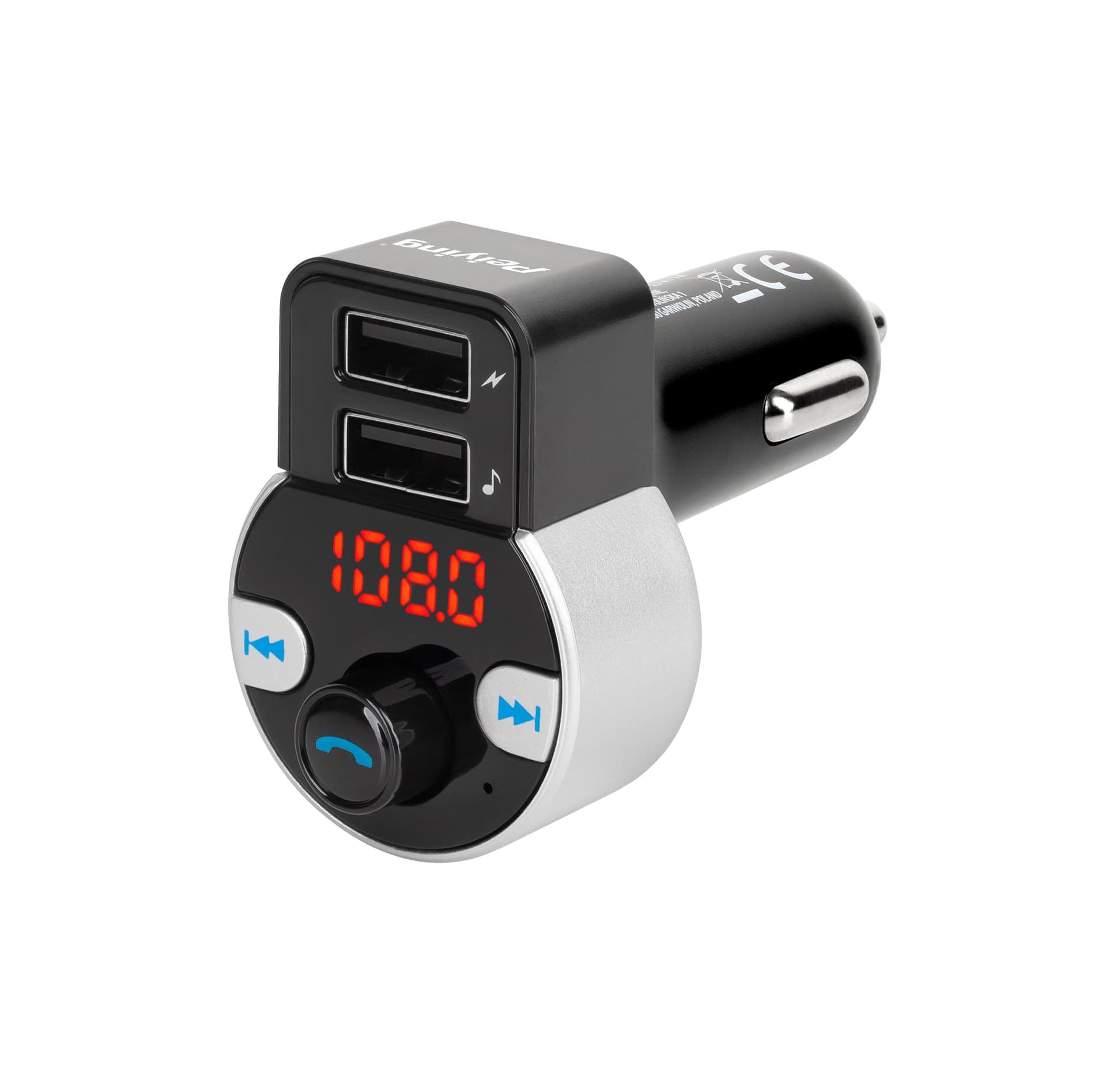

Transmiter samochodowy z funkcją bluetooth (2 gniazda USB)