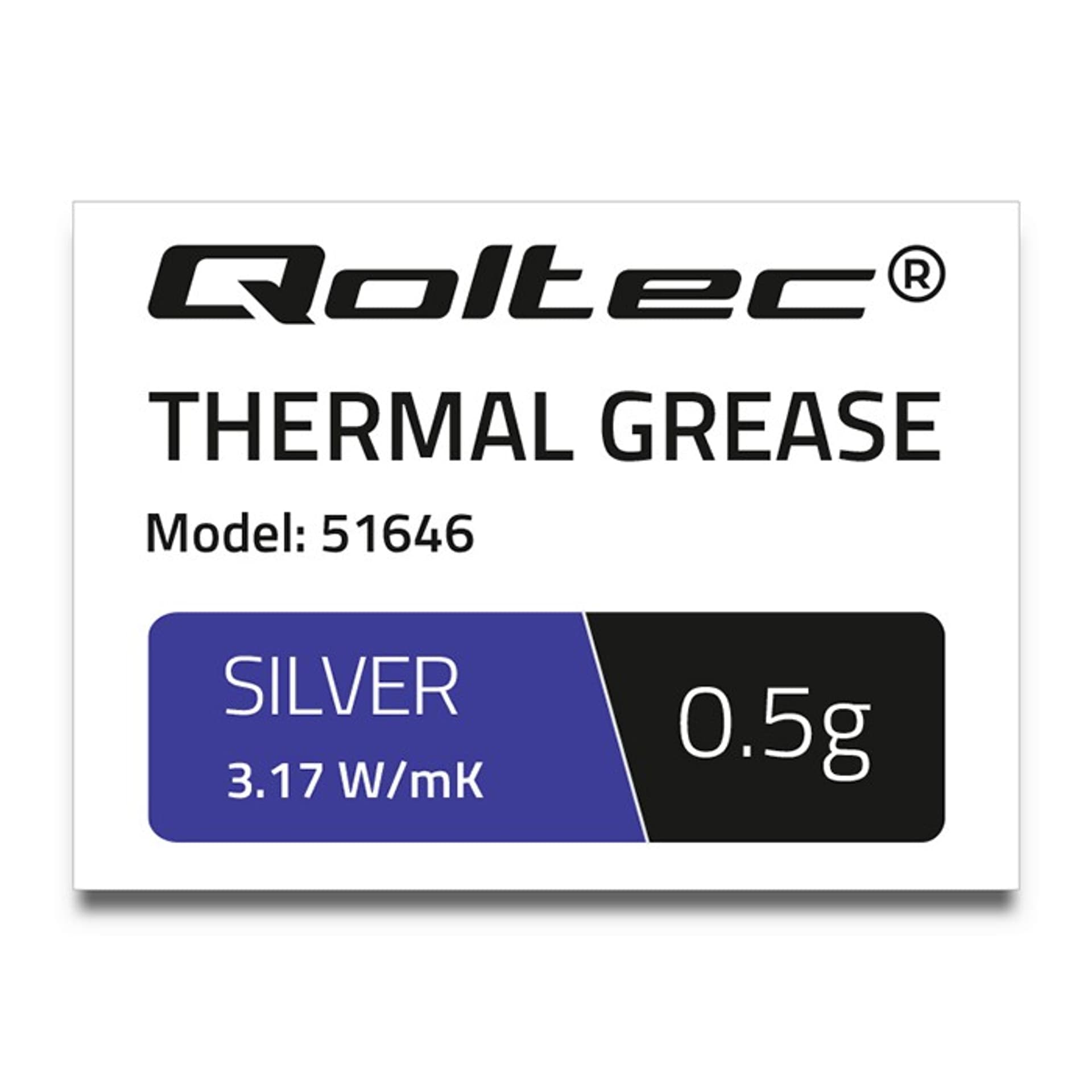 

Qoltec Pasta termoprzewodząca 3.17 W/m-K | 0.5g | Srebrna (0NC)