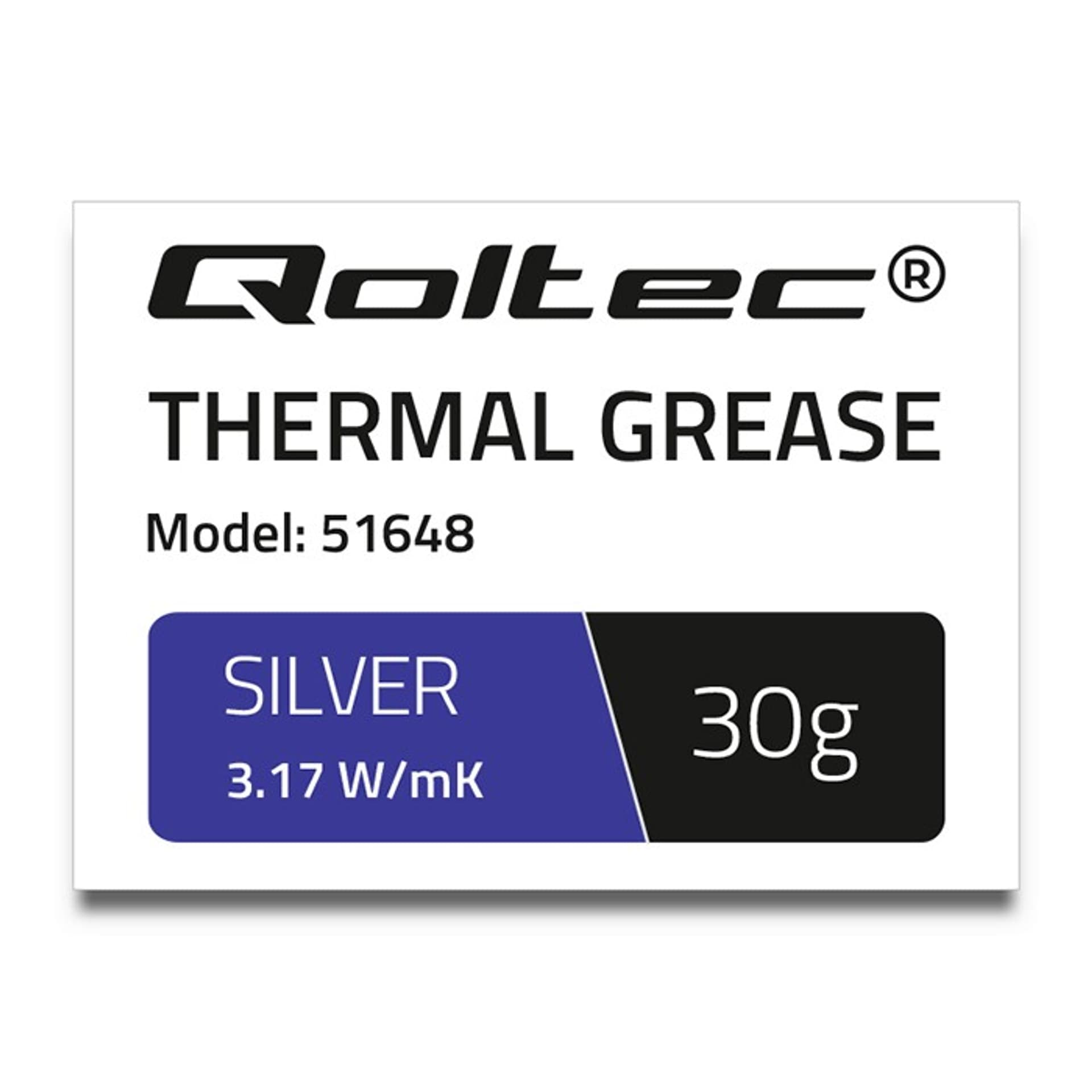 

Qoltec Pasta termoprzewodząca 3.17 W/m-K | 30g | Srebrna (0NC)