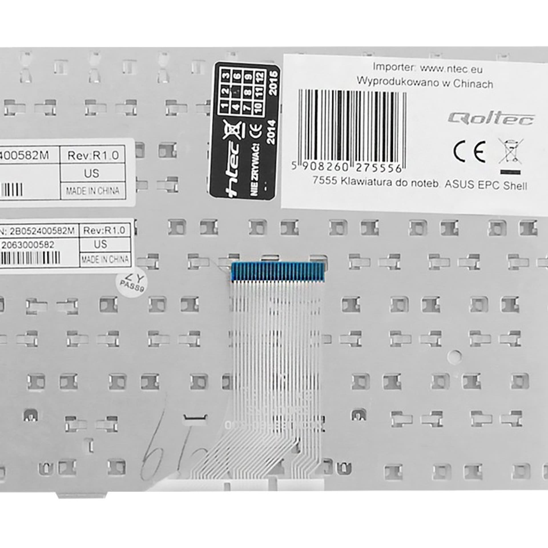 

Qoltec Klawiatura do Asus EPC Shell (0NC)