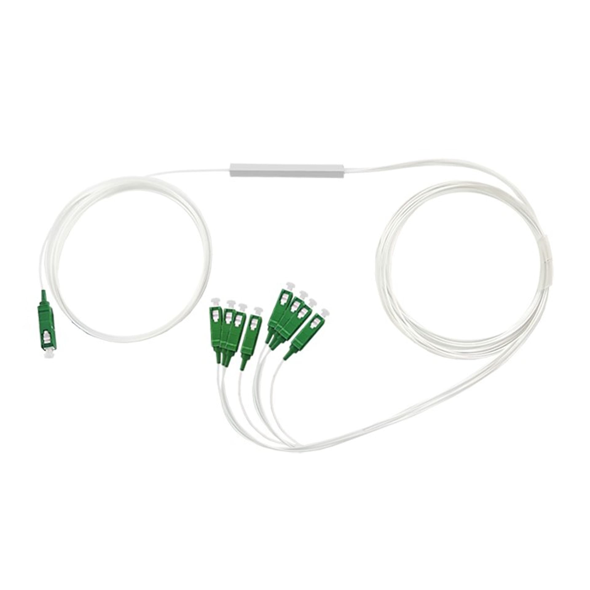 

Qoltec Splitter 1x8 | SC/APC - SC/APC | G.657A | Singlemode | 0.9 mm (0NC)
