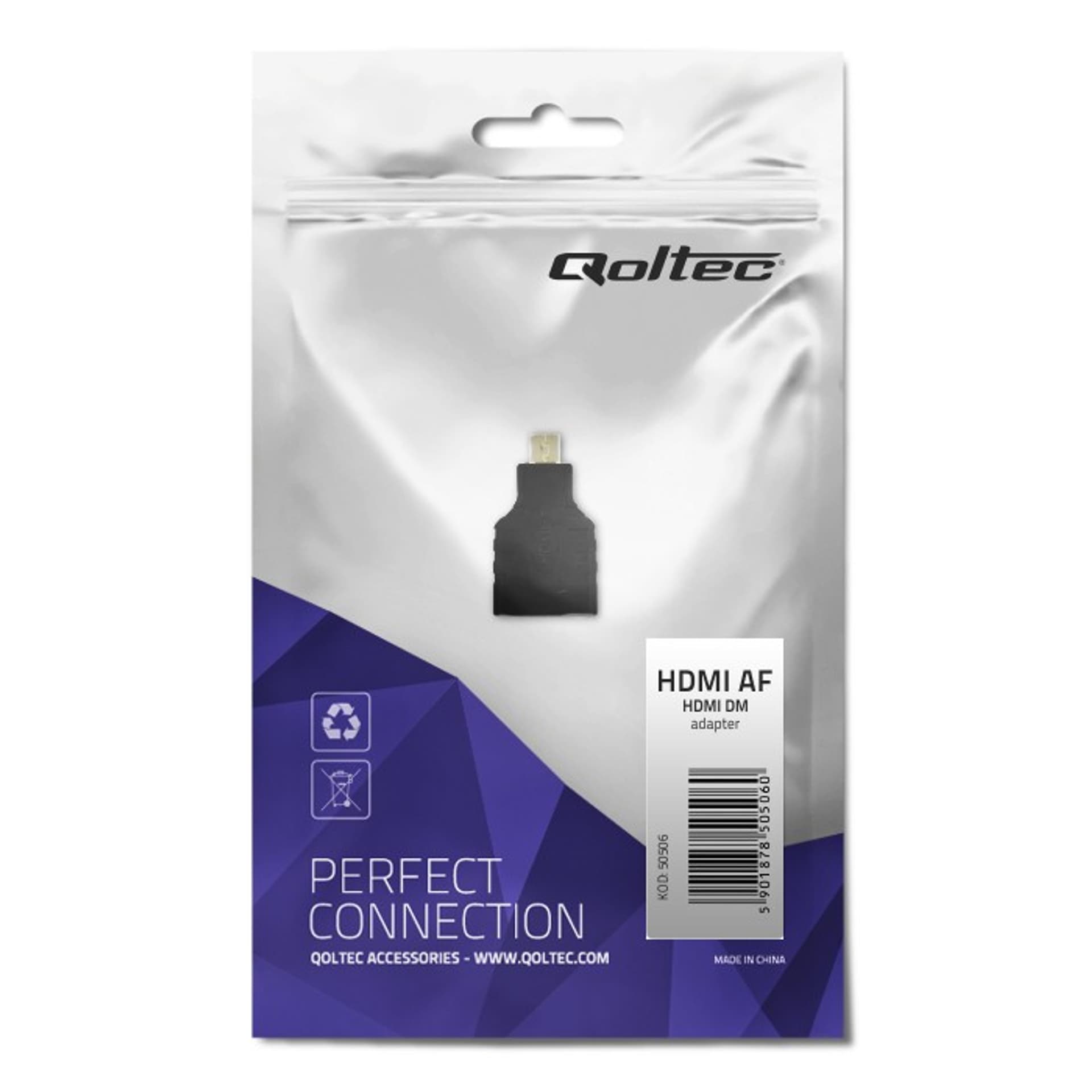 

Qoltec Adapter HDMI A żeński | Micro HDMI D męski (0NC)