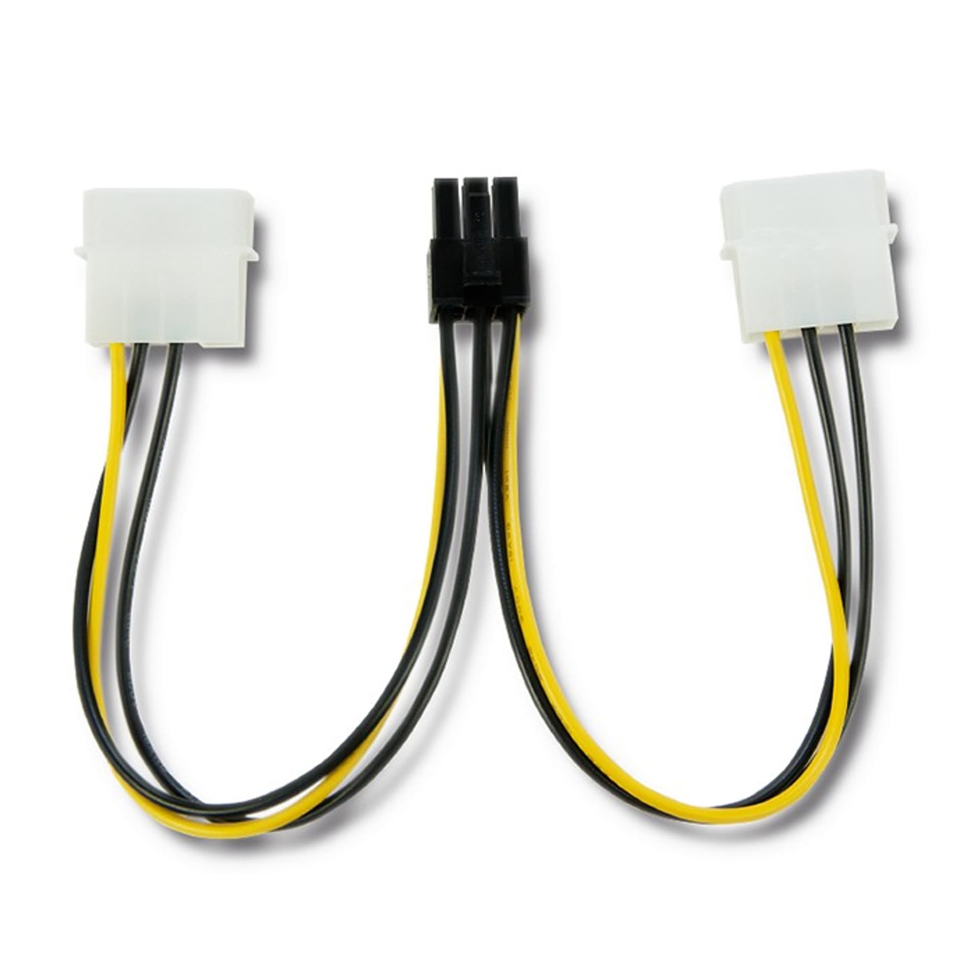 

Qoltec Adapter 2x MOLEX żeński/ PCI-E 6pin męski 15cm
