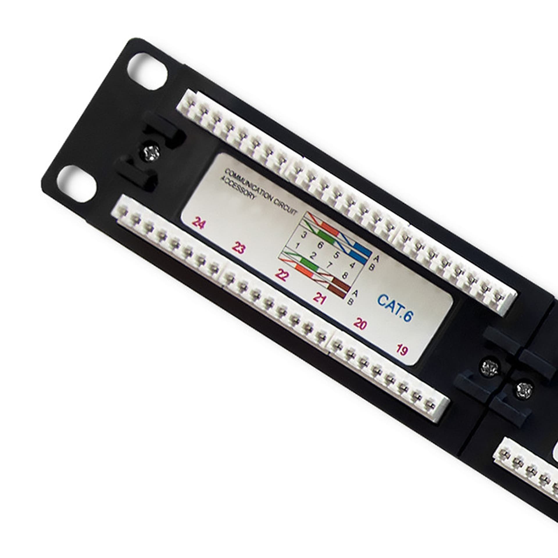 

Qoltec Patch panel RACK | 24 porty | kat.6 UTP | Czarny (0NC)