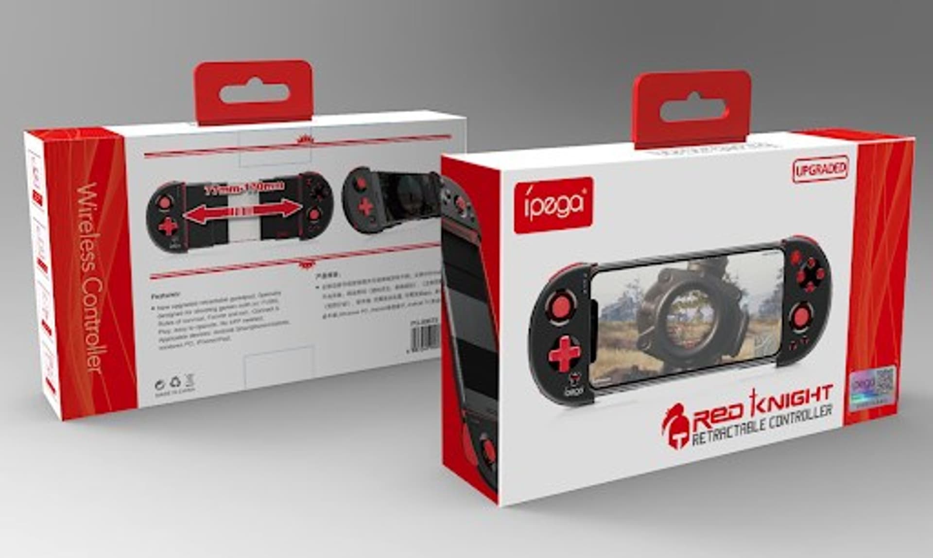 

IPEGA BEZPRZEWODOWY KONTROLER PG-9087S CZARNO-CZER