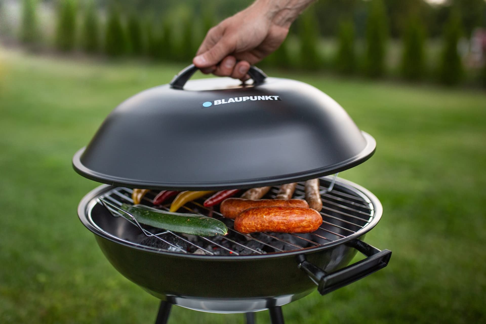 

Grill okrągły z pokrywą Blaupunkt GC301, czarny
