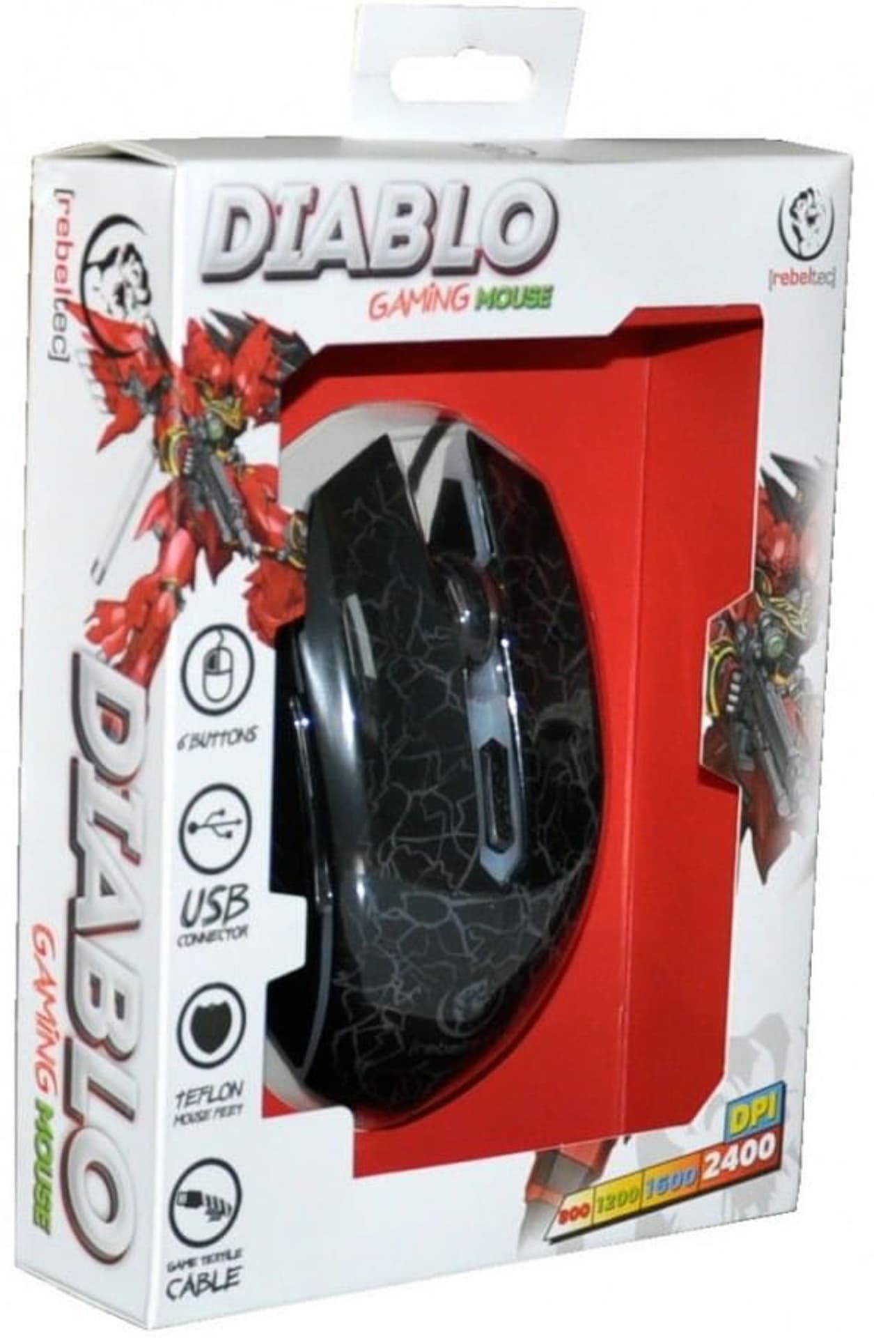 

Mysz gamingowa optyczna USB Diablo Rebeltec