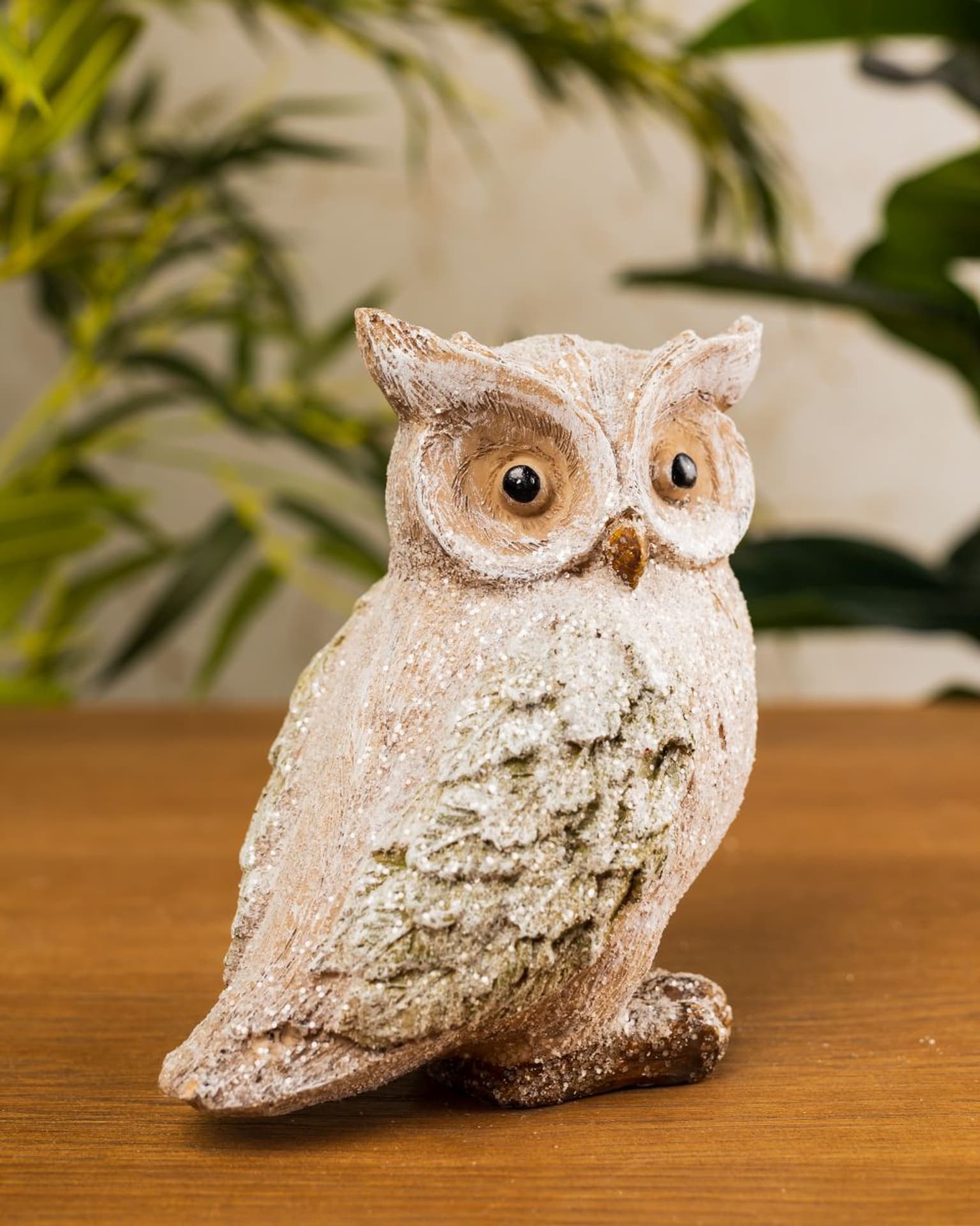 

Figurka sowy z brokatem 18 cm wzór 1
