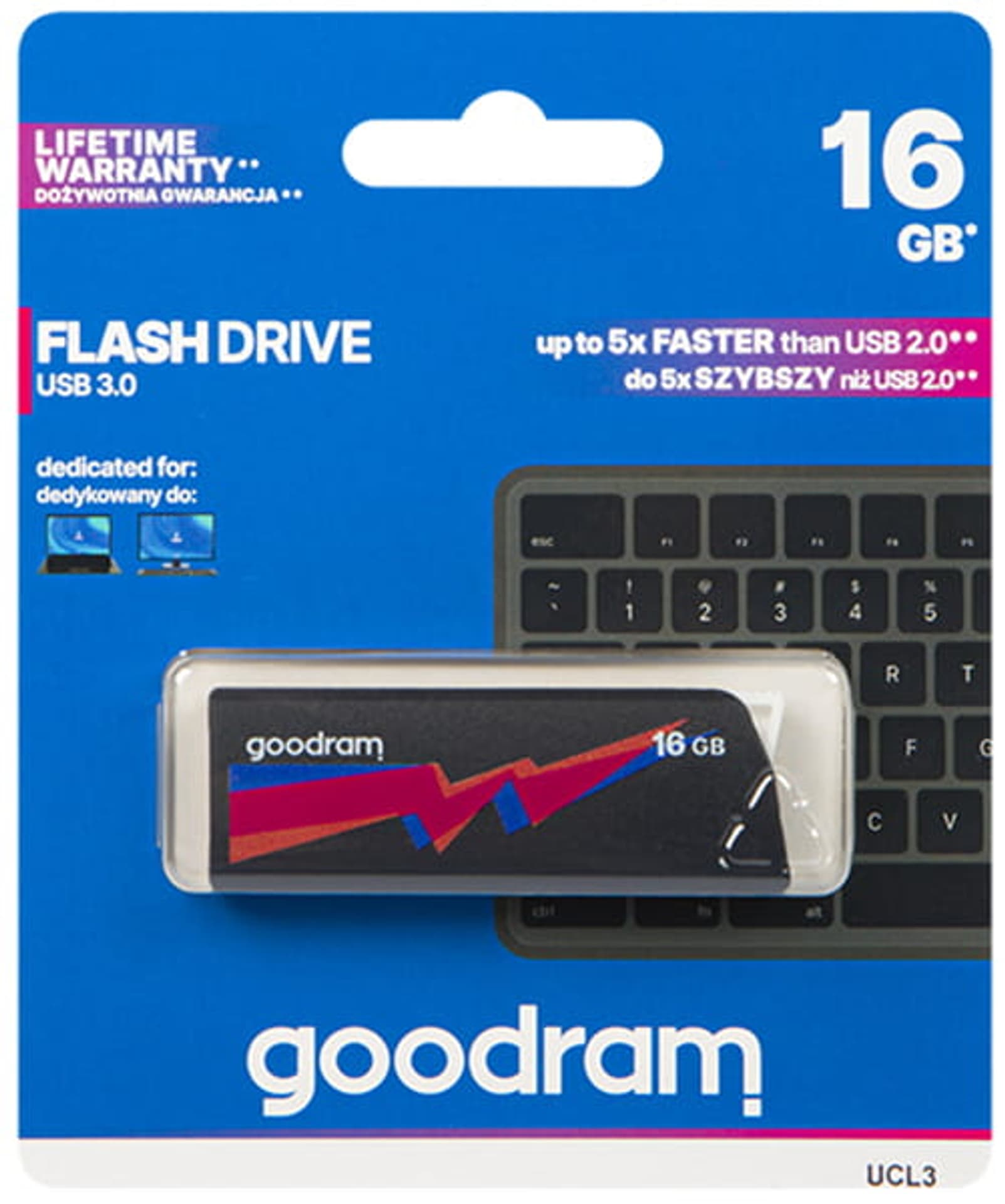 

Pendrive USB 3.0 Goodram UCL3 (16 GB)