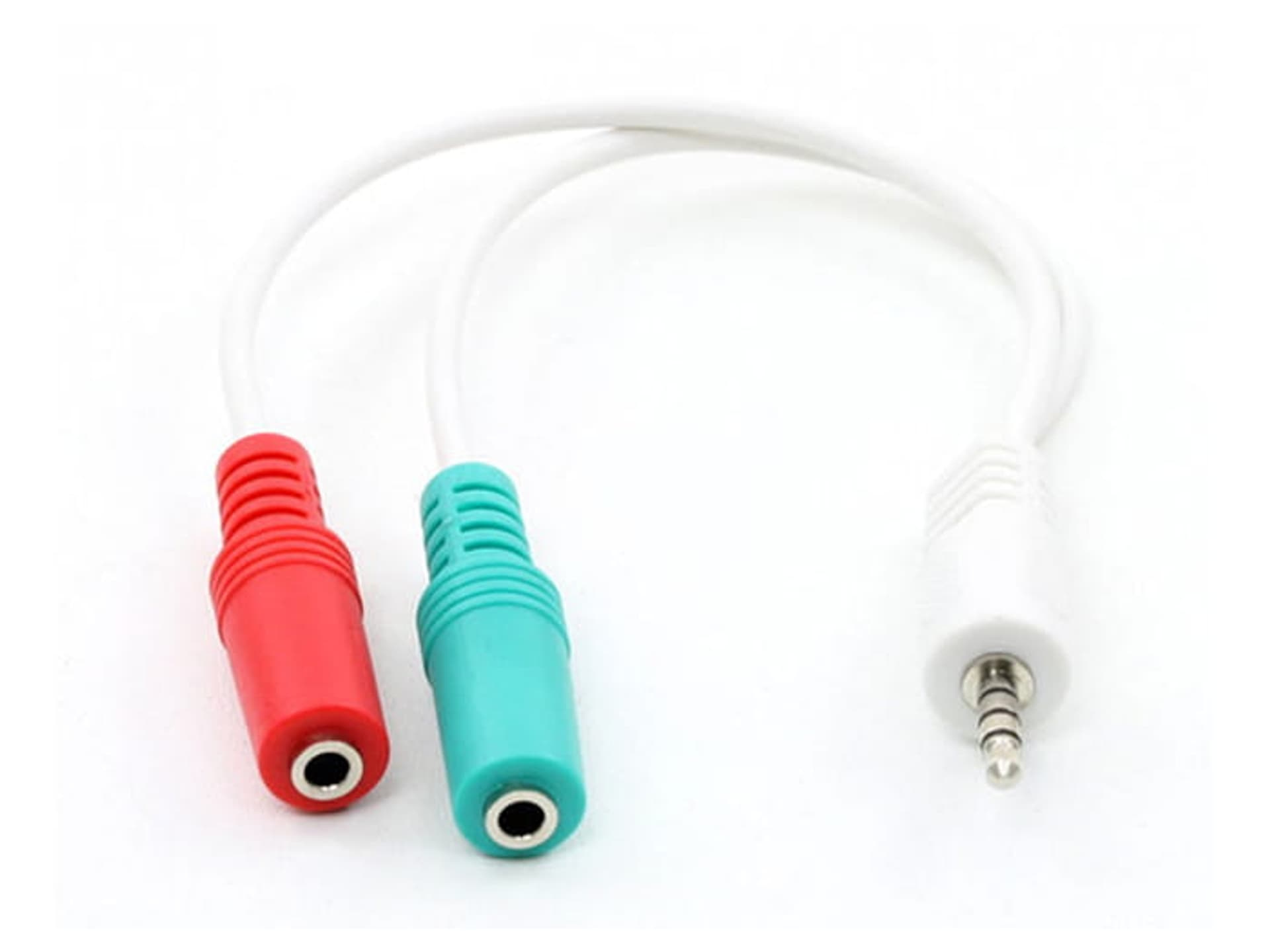 Adapter Jack stereo m 4pin - 2x jack stereo f 20cm