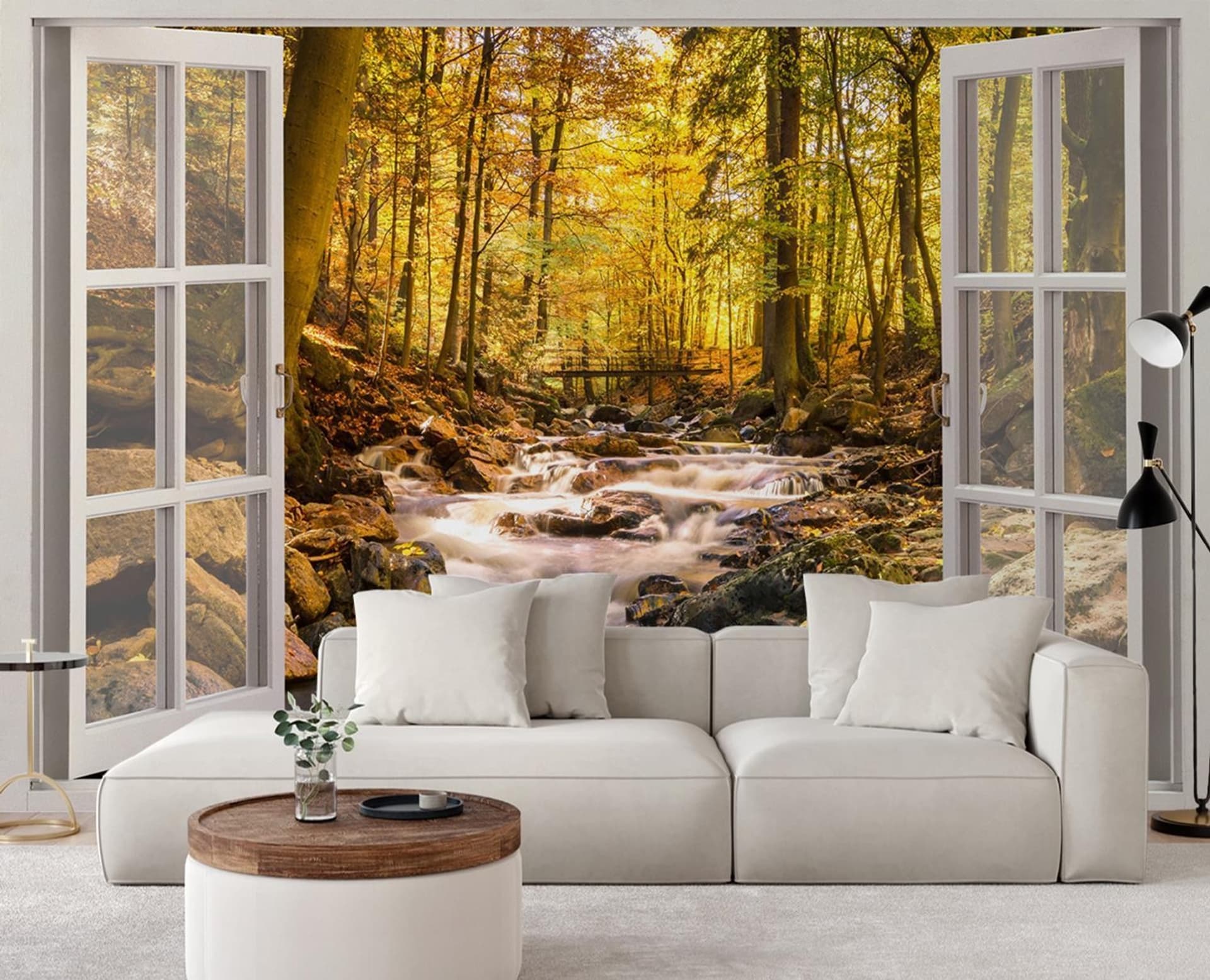 

Fototapeta, Okno widok las górski potok (Rozmiar 280x200)
