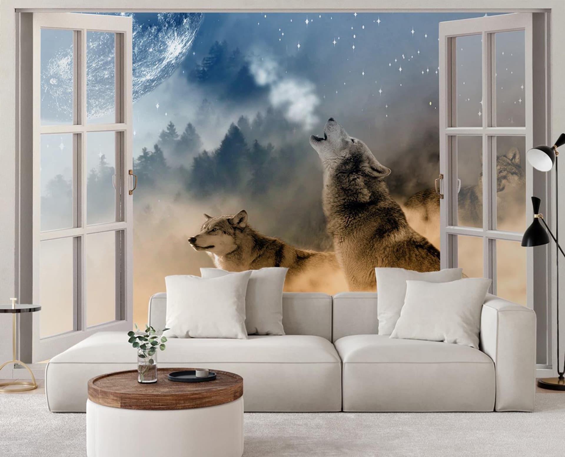 

Fototapeta, Okno wilki las we mgle (Rozmiar 280x200)