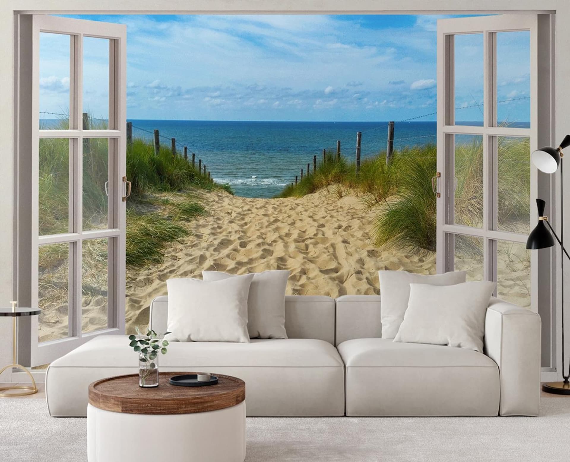 

Fototapeta, Okno morze plaża niebo (Rozmiar 210x150)