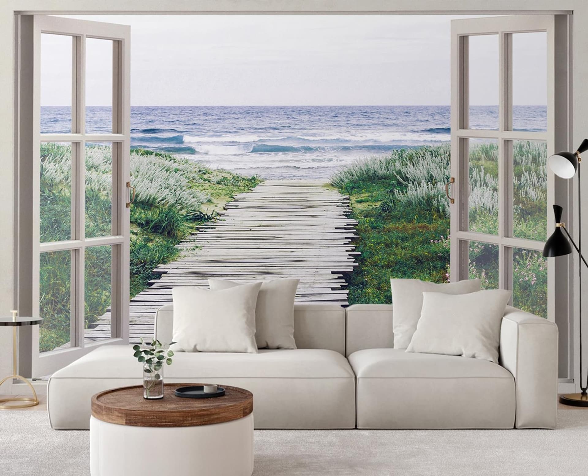 

Fototapeta, Okno morze plaża pomost (Rozmiar 140x100)