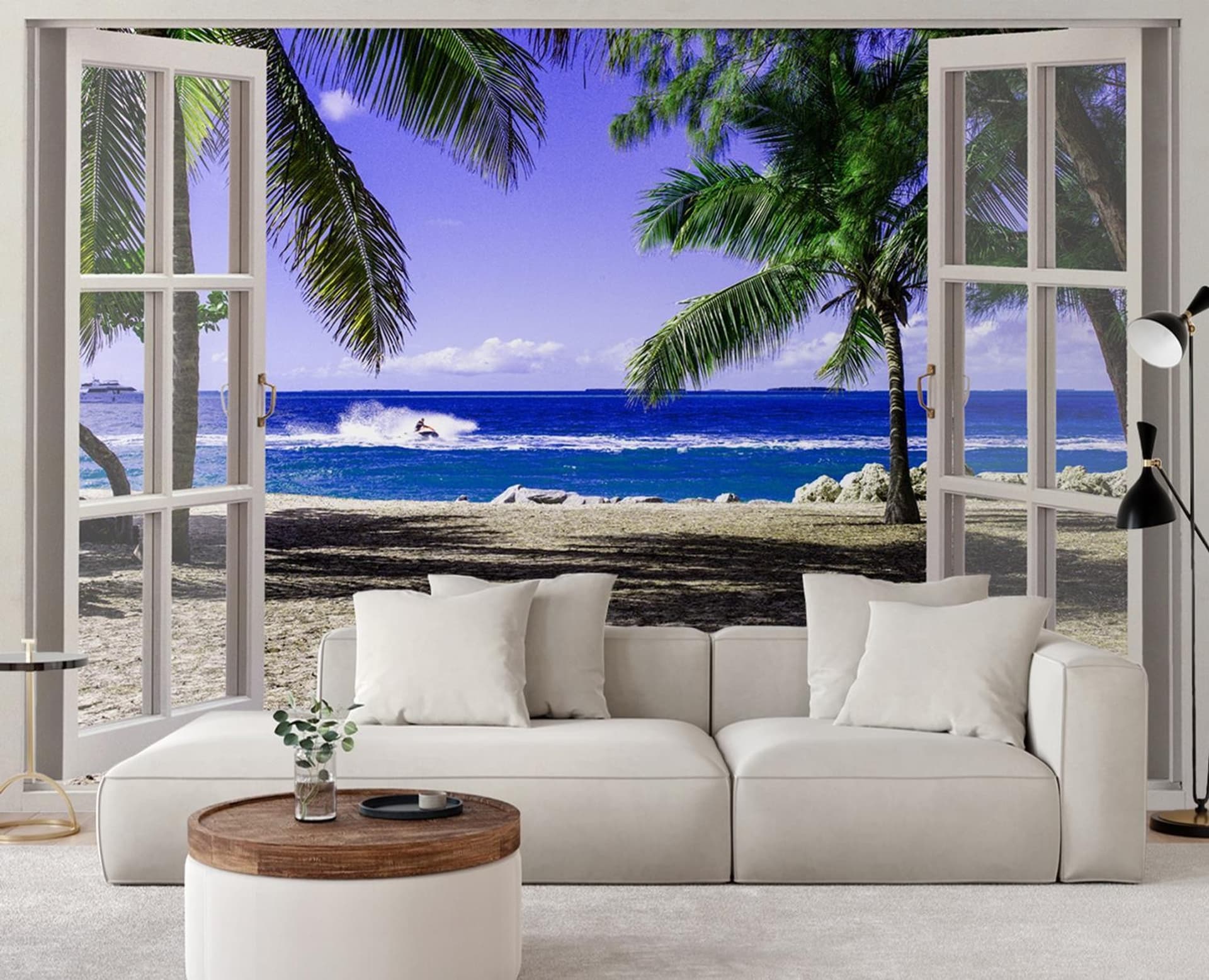 

Fototapeta, Okno z widokiem na tropikalną plażę (Rozmiar 280x200)