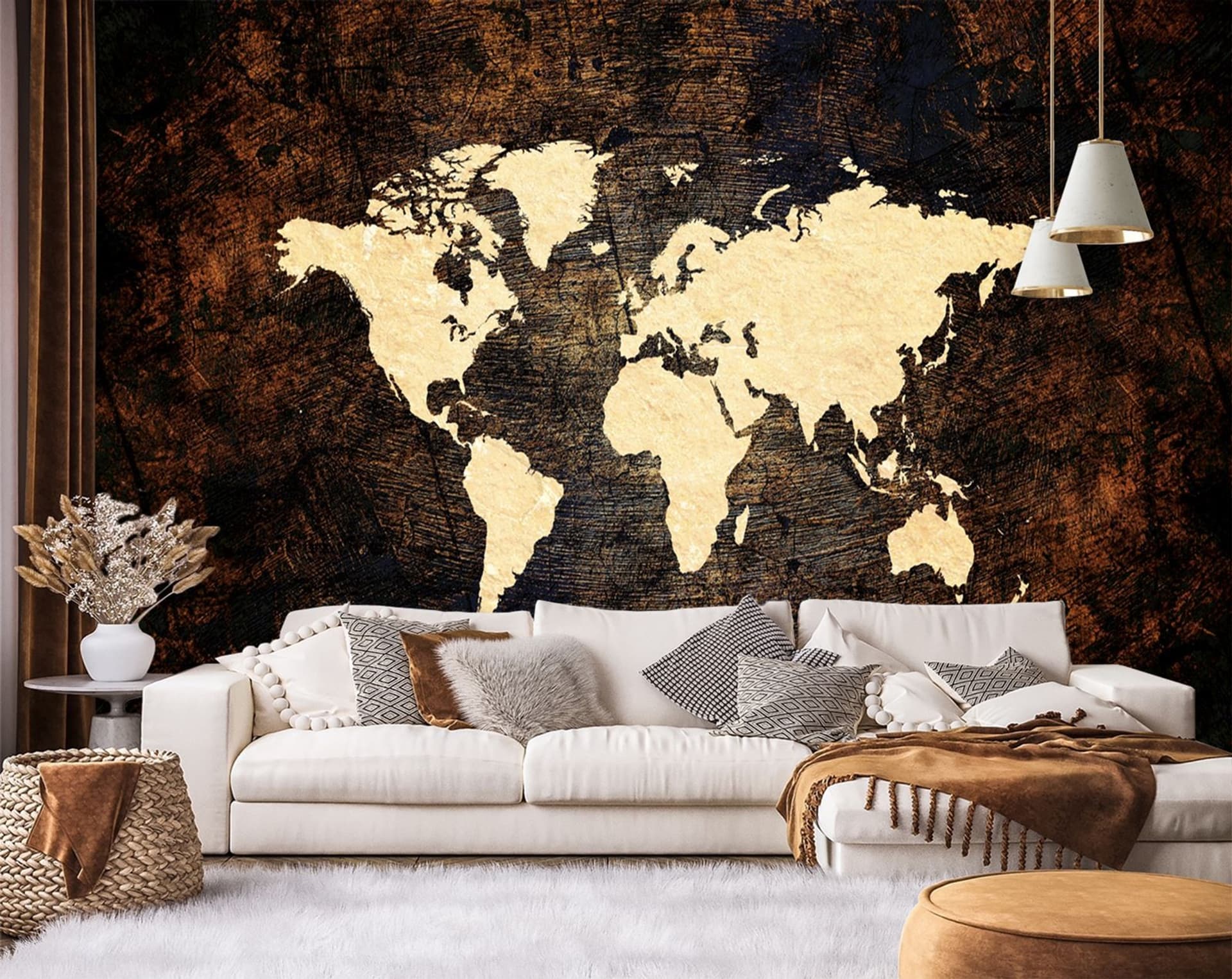 

Fototapeta, Mapa świata brązowa (Rozmiar 450x315)
