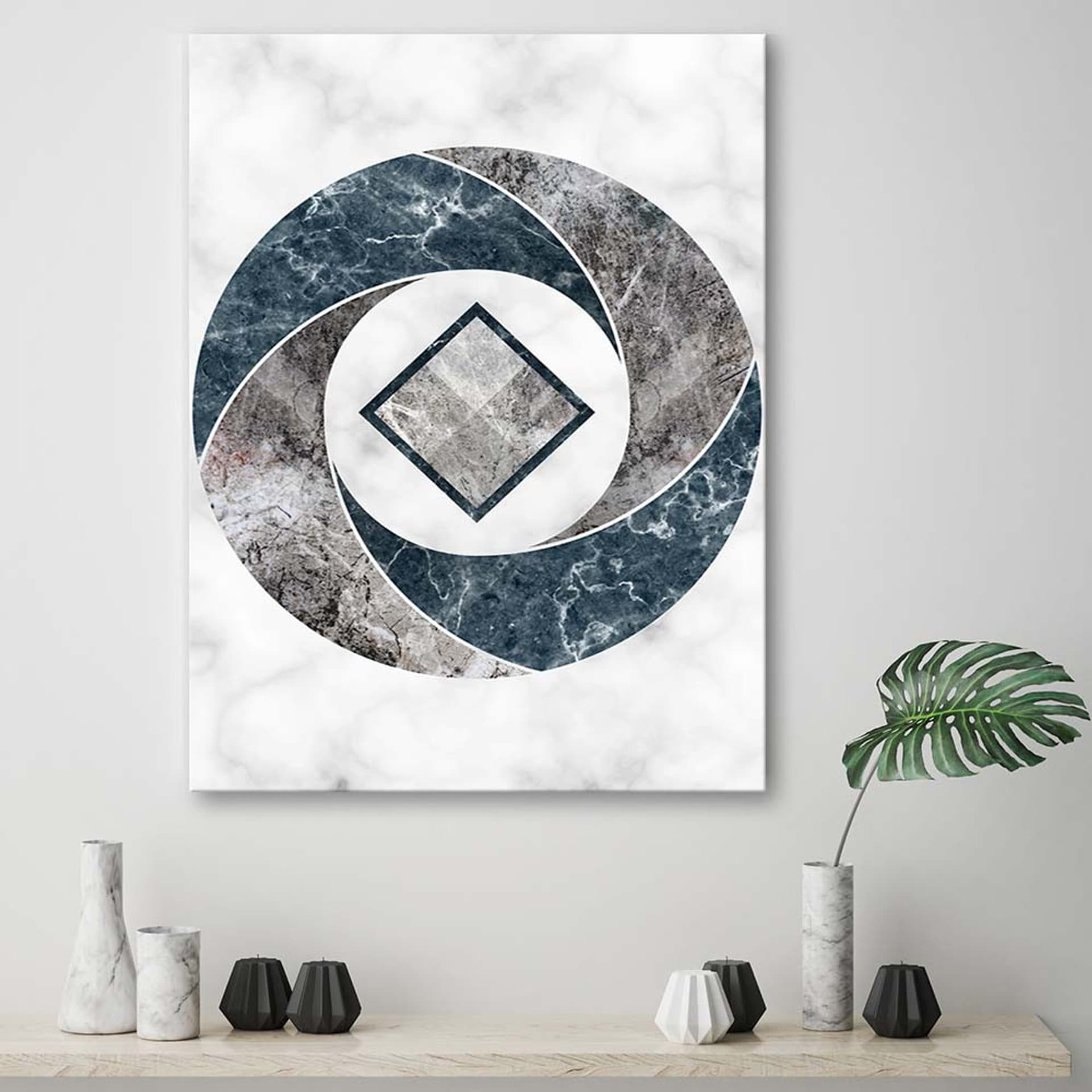 

Obraz na płótnie, Geometria abstrakcyjna - marmur (Rozmiar 80x120)