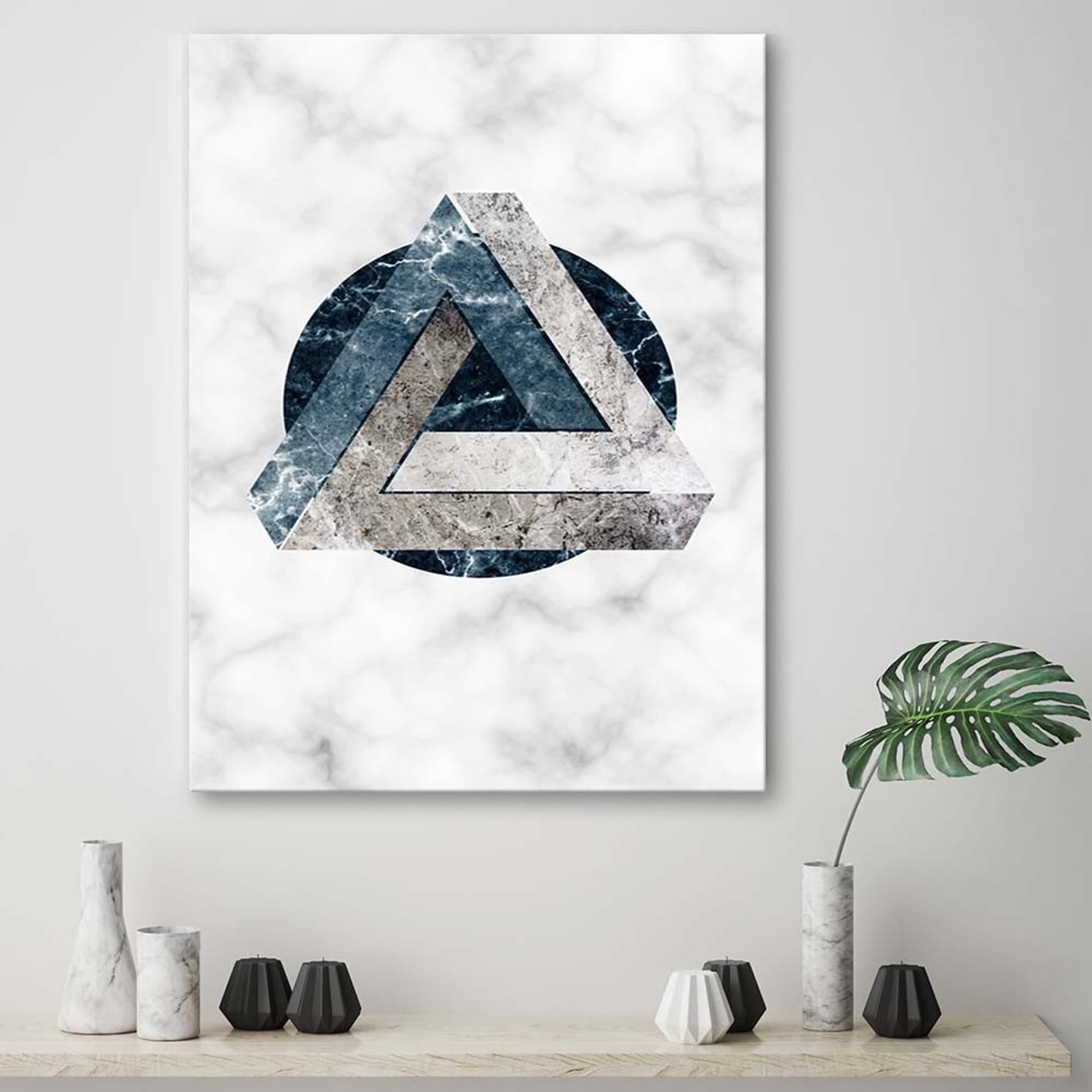 

Obraz na płótnie, Abstrakcja geometryczna - marmur (Rozmiar 40x60)