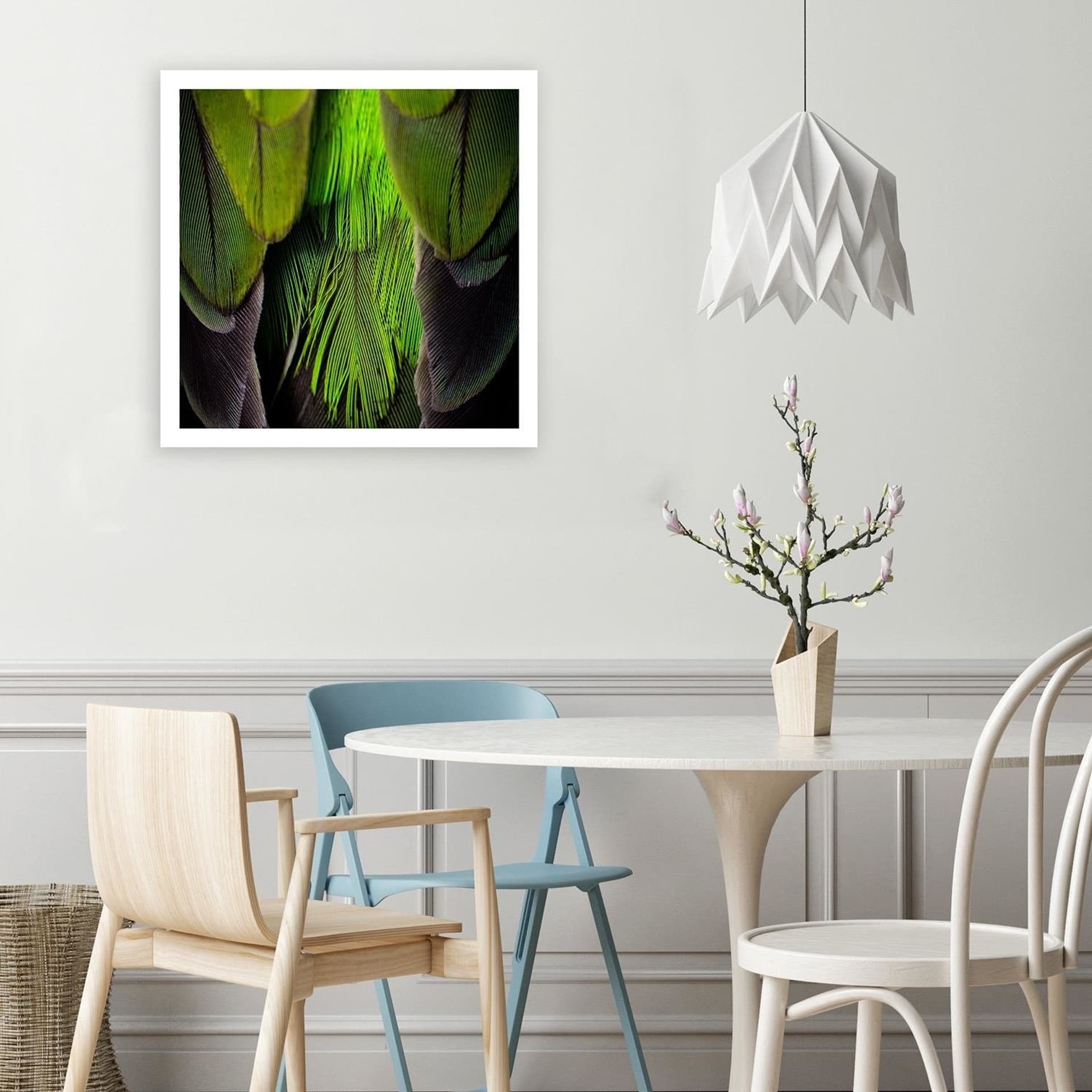 

Obraz Deco Panel, Pióra w kolorze limonki (Rozmiar 30x30)