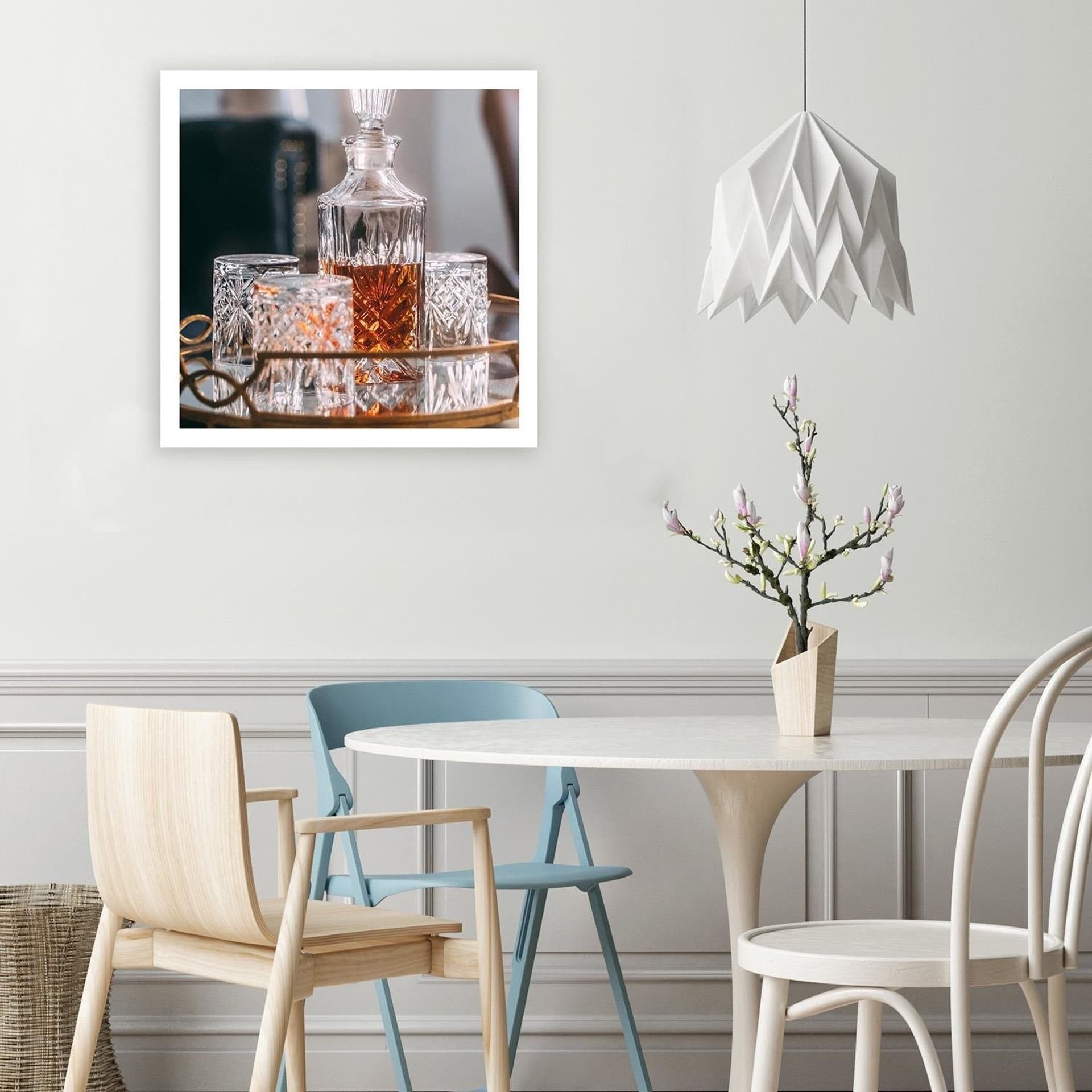 

Obraz na płótnie, Whisky - karafka i szklanki (Rozmiar 40x40)